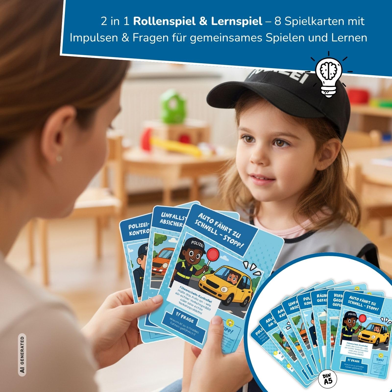 alldoro-polizei-set-verkleidung-blitzer-80-cm-licht-sound-3-6-j image 3