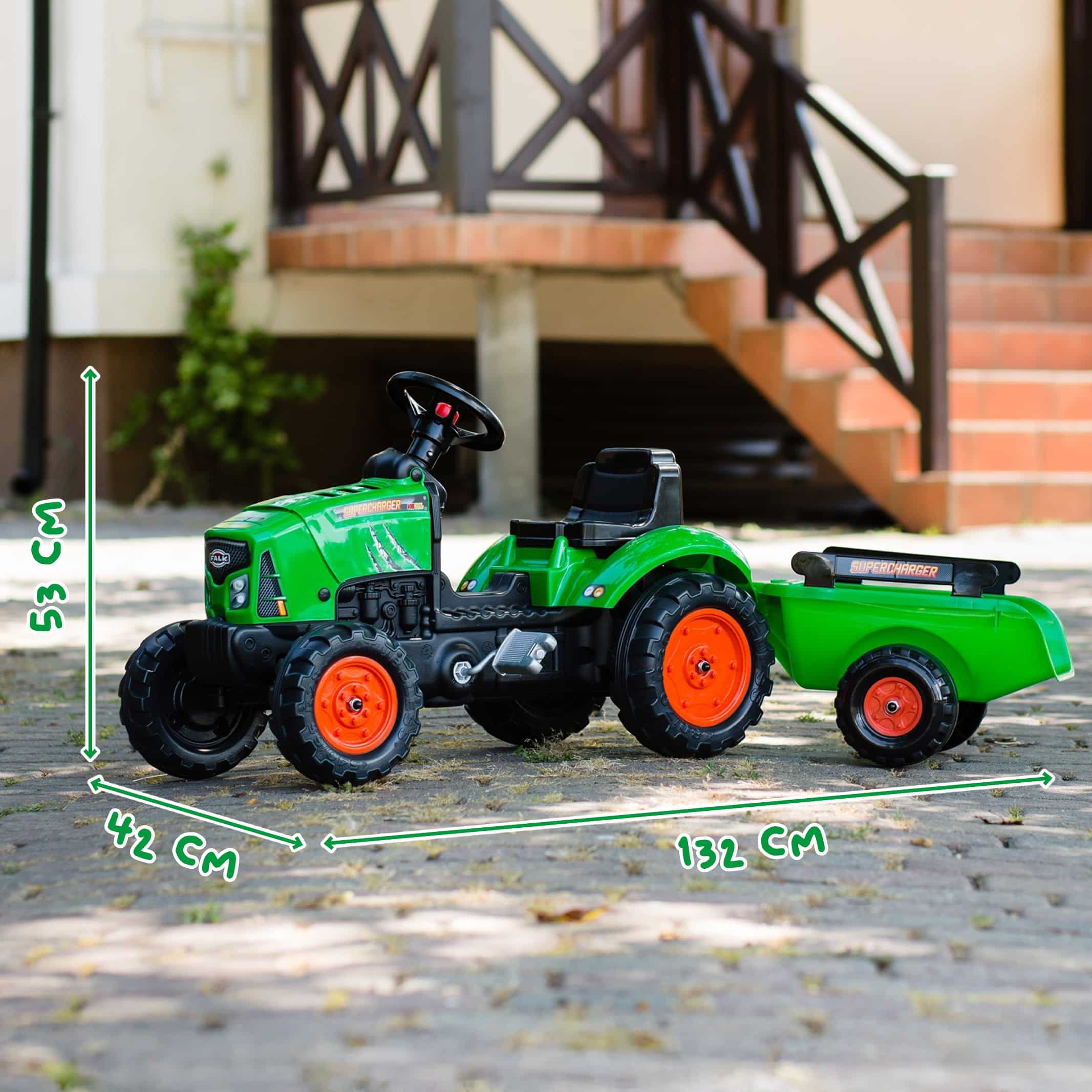 falk-tracteurs-supercharger-tret-traktor-mit-anh-nger image 5