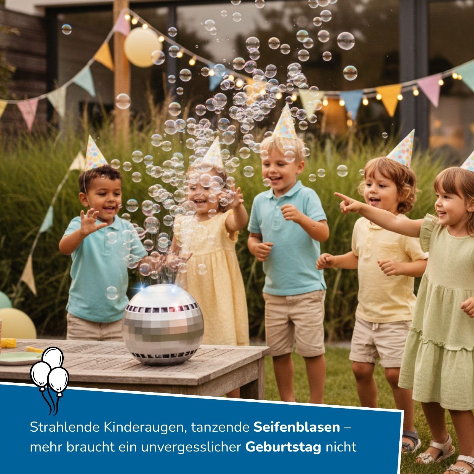 alldoro-led-seifenblasenmaschine-discokugel-silber-13-cm image 3