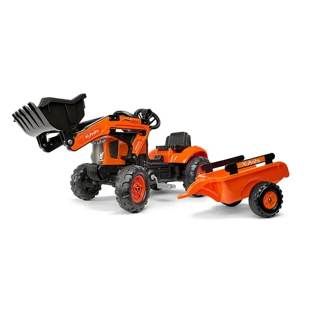 falk-kubota-m7171-tretbagger-trettraktor-mit-anh-nger-2-5-j image 1