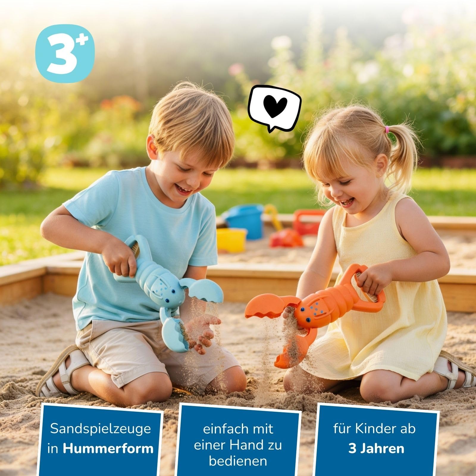 alldoro-sandgreifer-hummer-2er-set-sandspielzeug-34-cm image 2