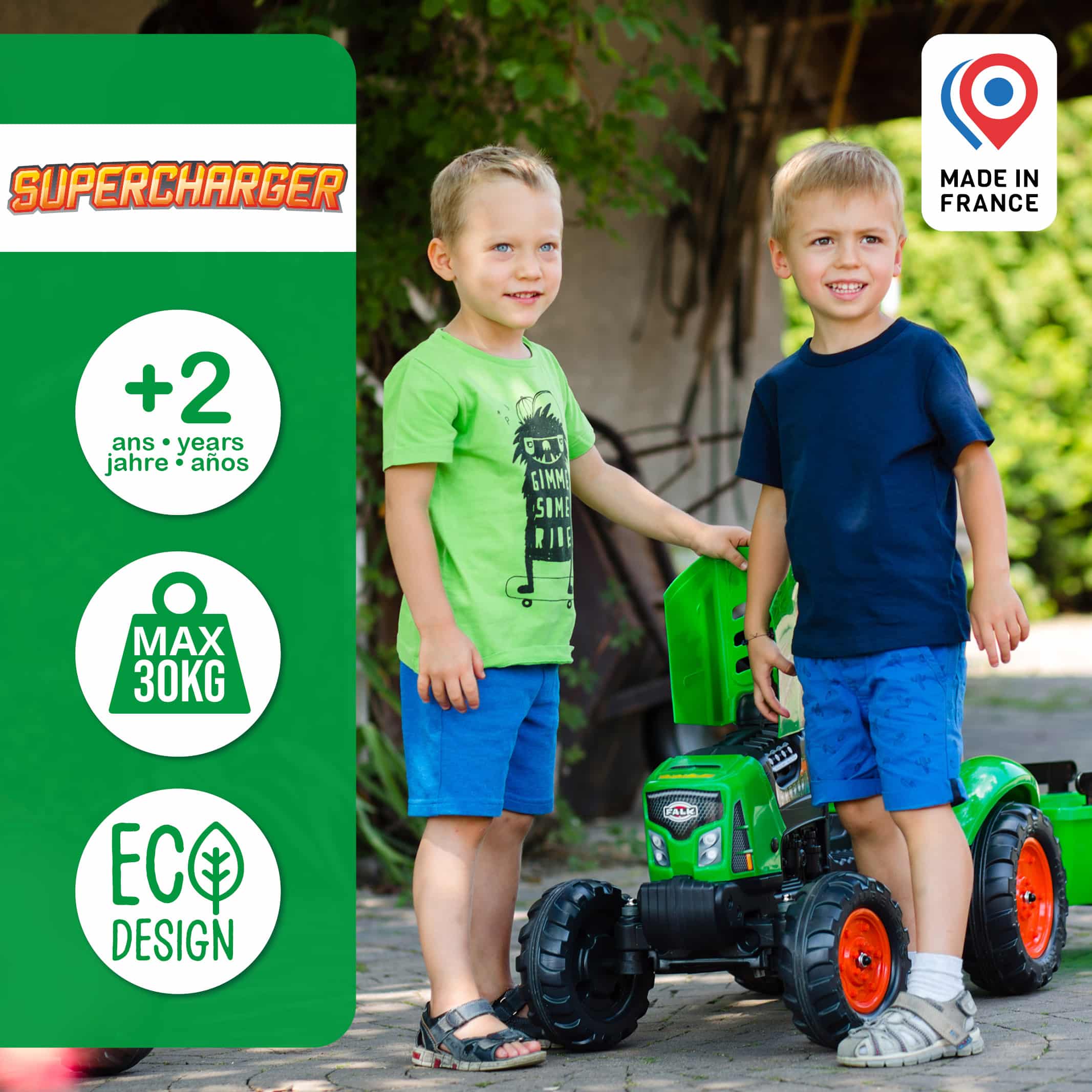 falk-tracteurs-supercharger-tret-traktor-mit-anh-nger image 4