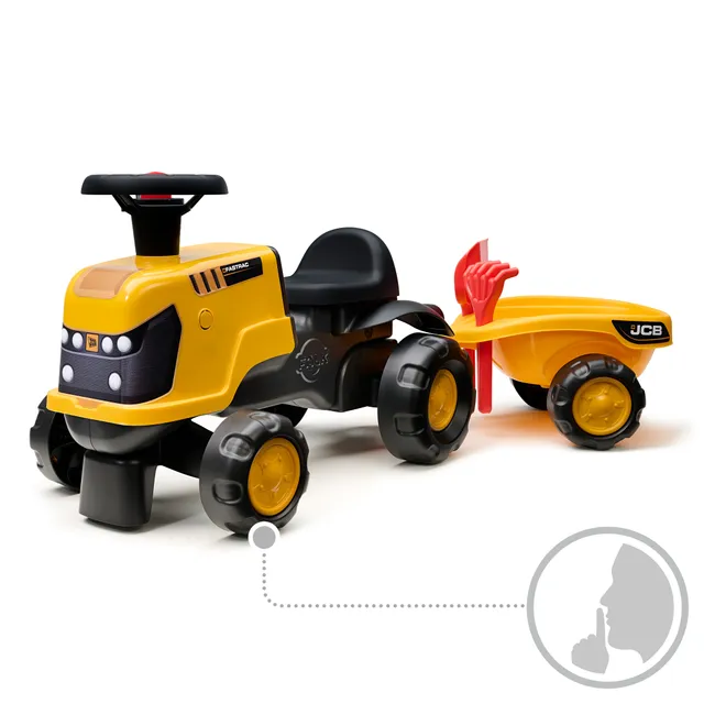 falk-jcb-rutsch-traktor-leise-r-der-anh-nger-ab-12-monate image 1
