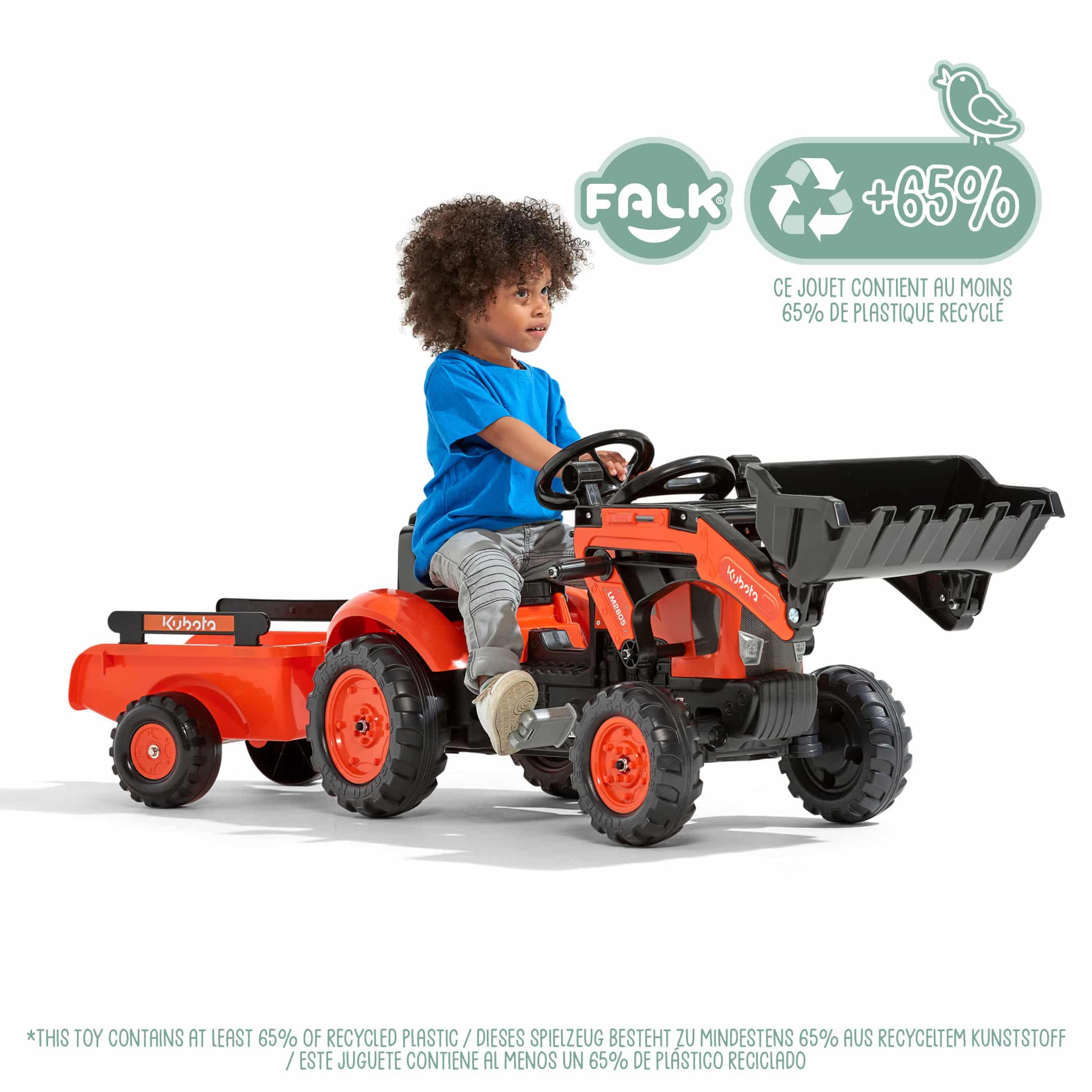 falk-kubota-m7171-tretbagger-trettraktor-mit-anh-nger-2-5-j image 2