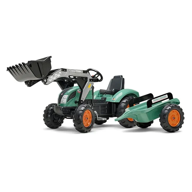 falk-farm-lander-tretbagger-trettraktor-mit-anh-nger-3-7-j image 1
