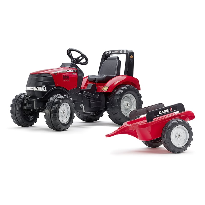 falk-case-ih-trettraktor-mit-anh-nger-und-hupe image 1