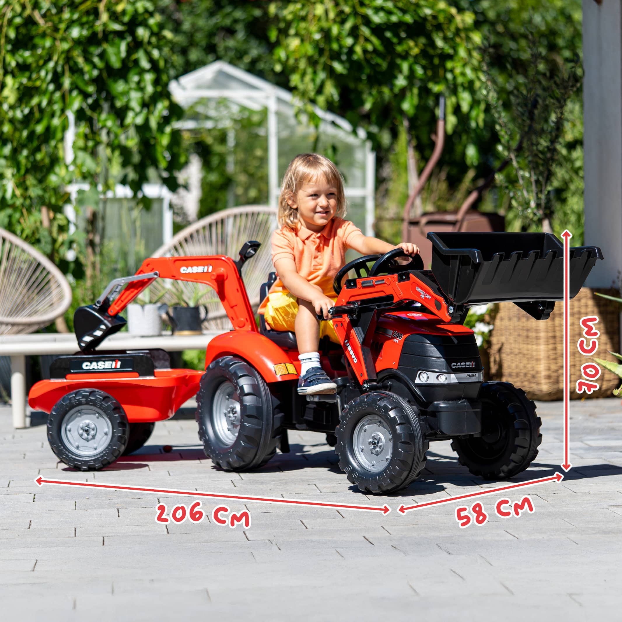 falk-tractopelles-case-ih-tret-traktor-mit-bagger-und-anh-nger image 5