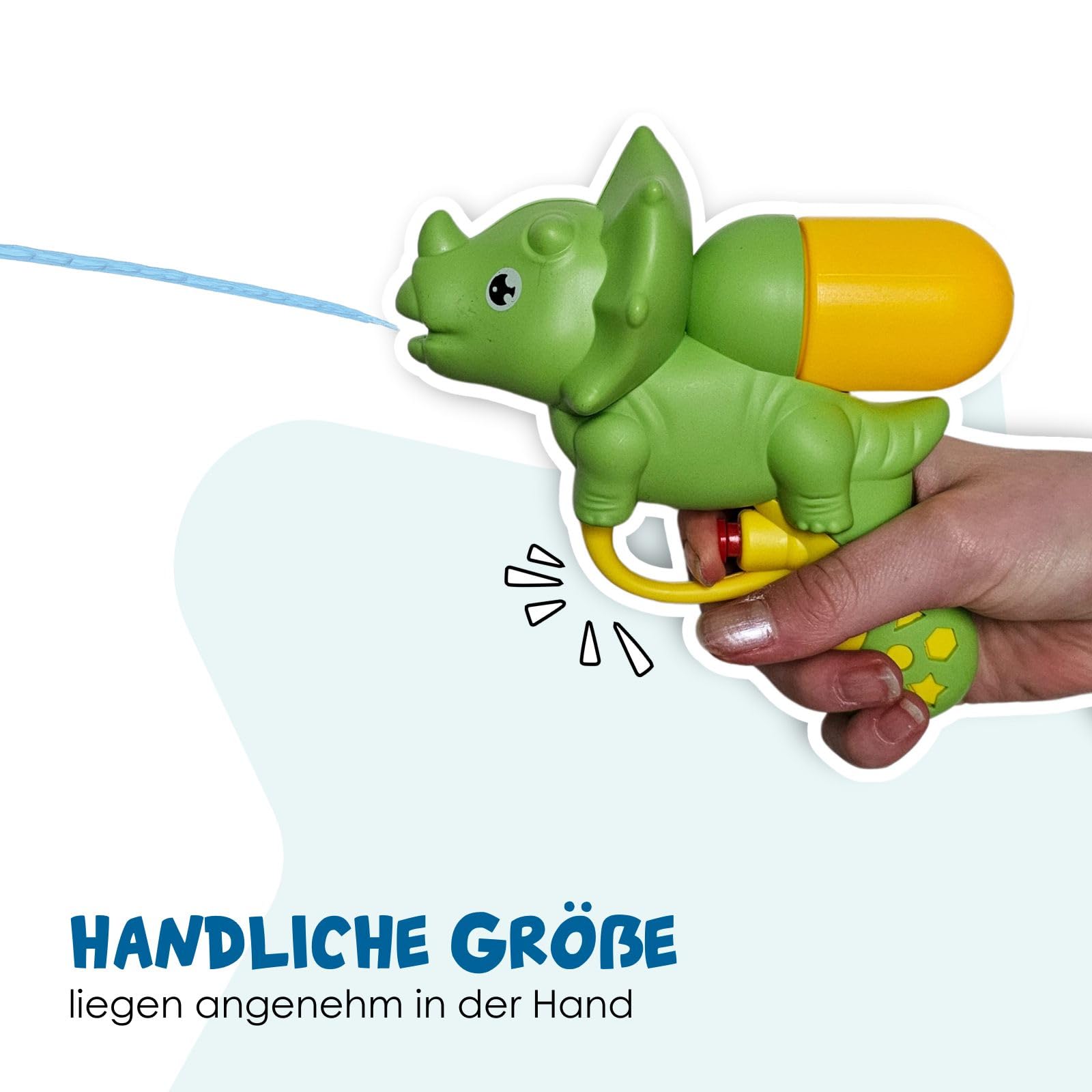 alldoro-outdoor-dino-wasserpistolen-12er-set-100-ml-16-cm-bunt image 3