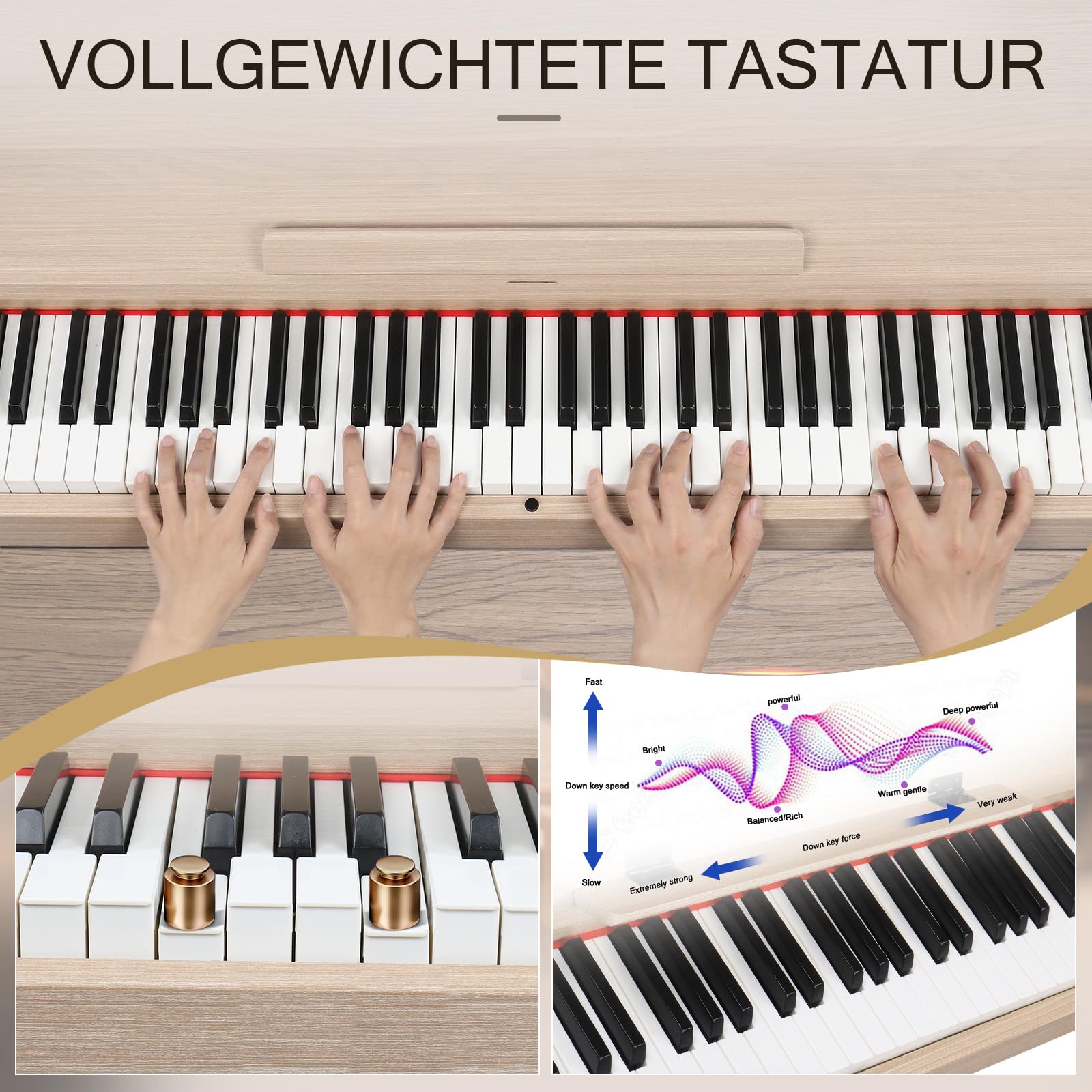 lalaho-e-piano-88-tasten-gewichtet-digitalpiano-naturholz-3-pedale image 3