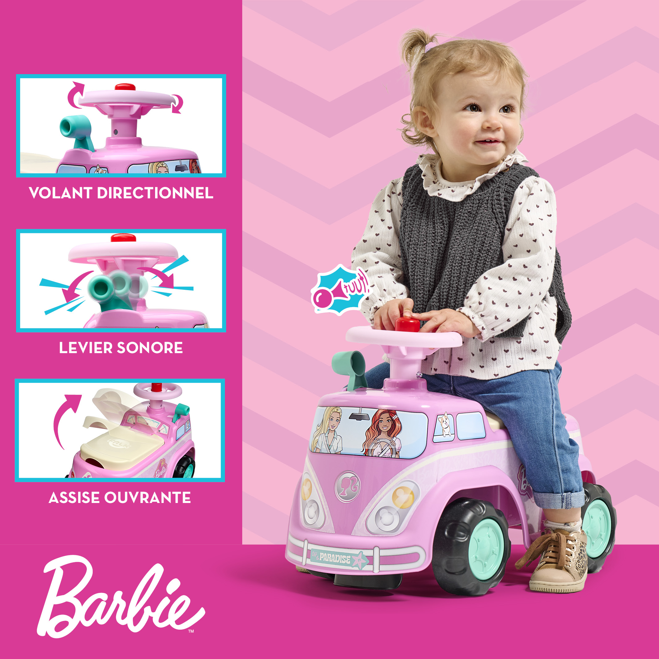 falk-porteurs-minivan-barbie-baby-rutscher-rosa image 6