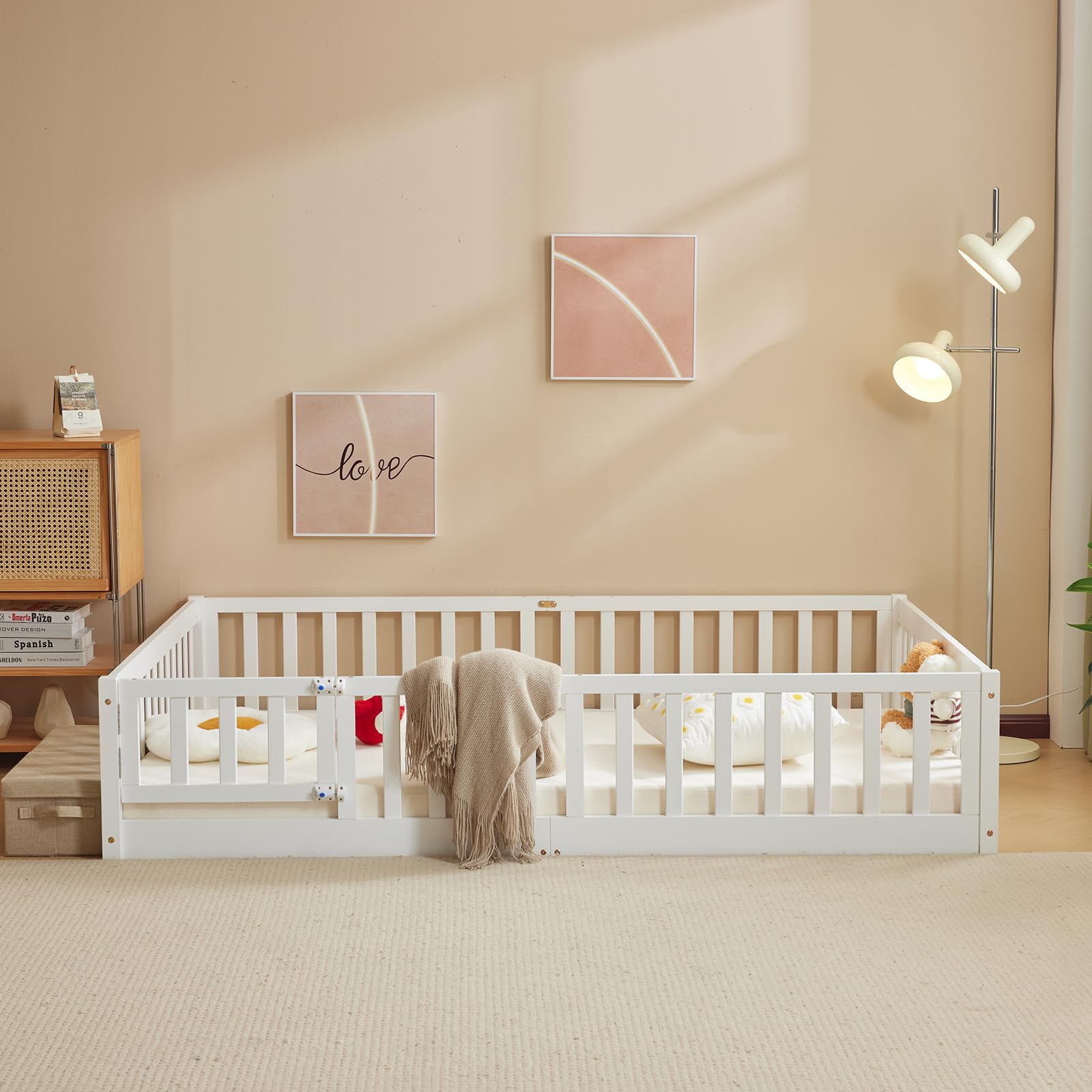 lalaho-montessori-bodenbett-wei-140x200-mit-t-r image 8