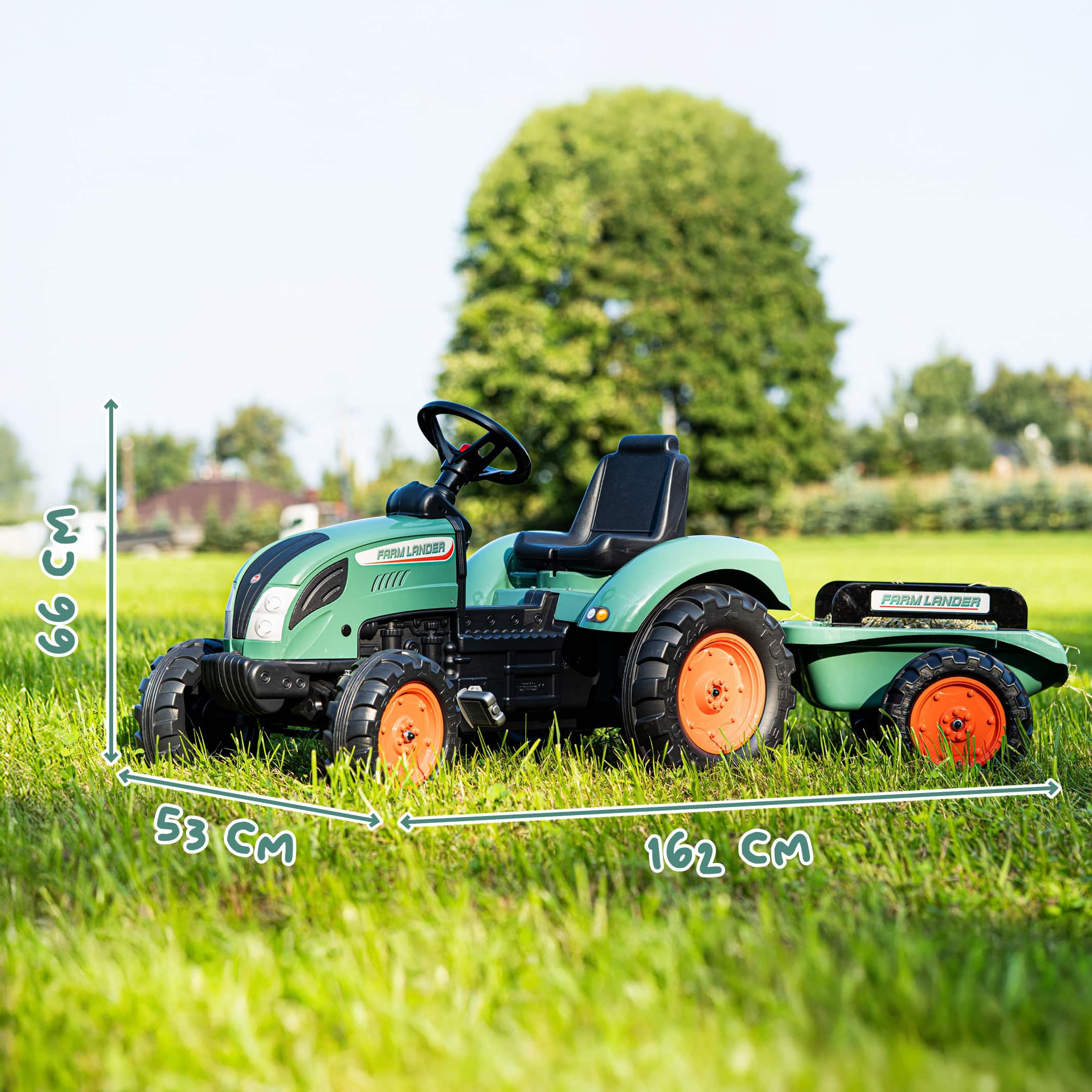 falk-farm-lander-pedaltraktor-mit-anh-nger-3-7-jahre image 5