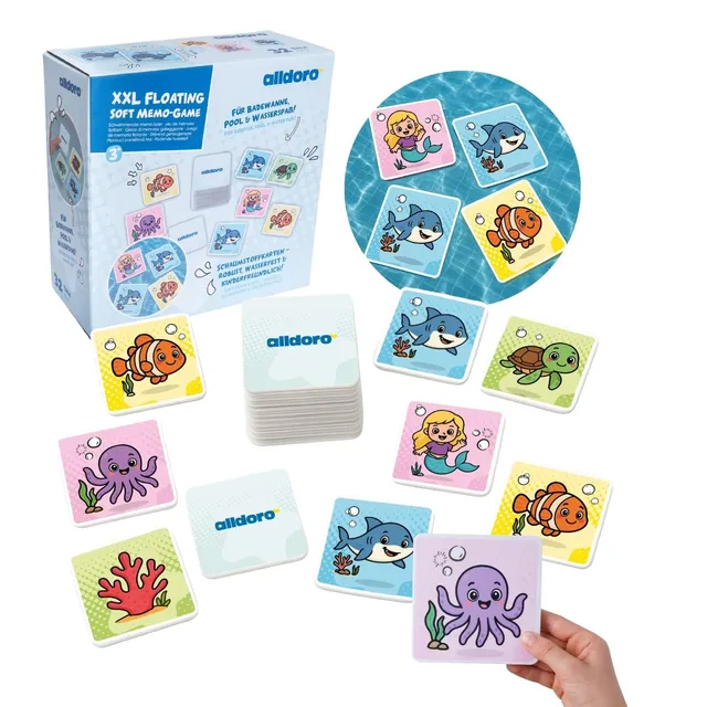 alldoro-xxl-soft-memo-wasserfestes-kartenspiel-eva-32-karten image 1