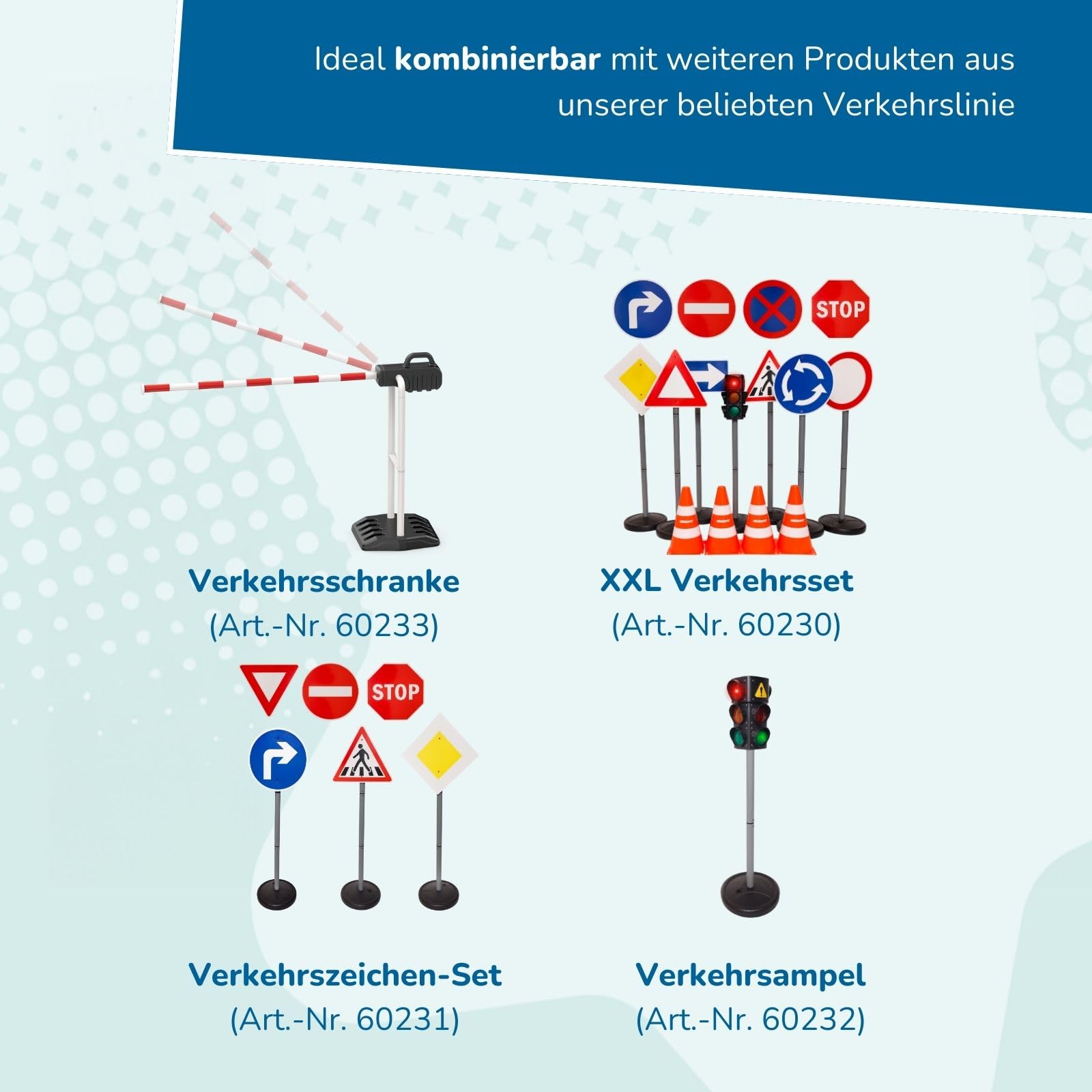 alldoro-pylonen-4er-set-verkehrsh-tchen-18-cm-orange-wei image 6