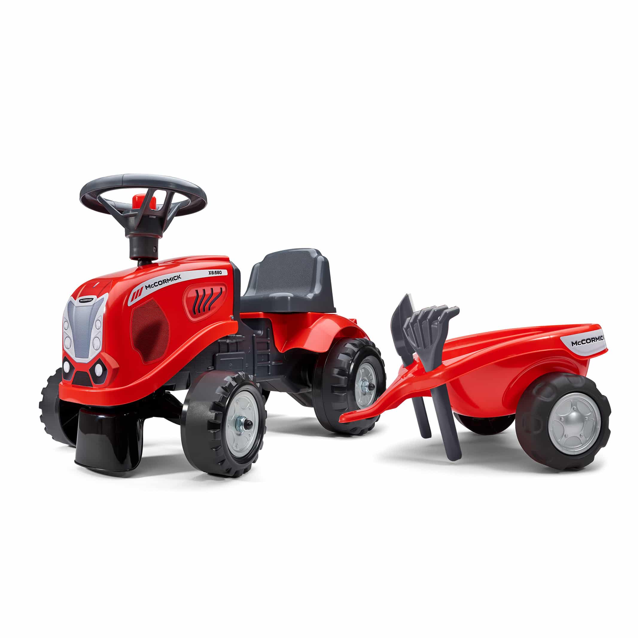 falk-mccormick-baby-rutscher-traktor-mit-anh-nger-ab-1-jahr image 1