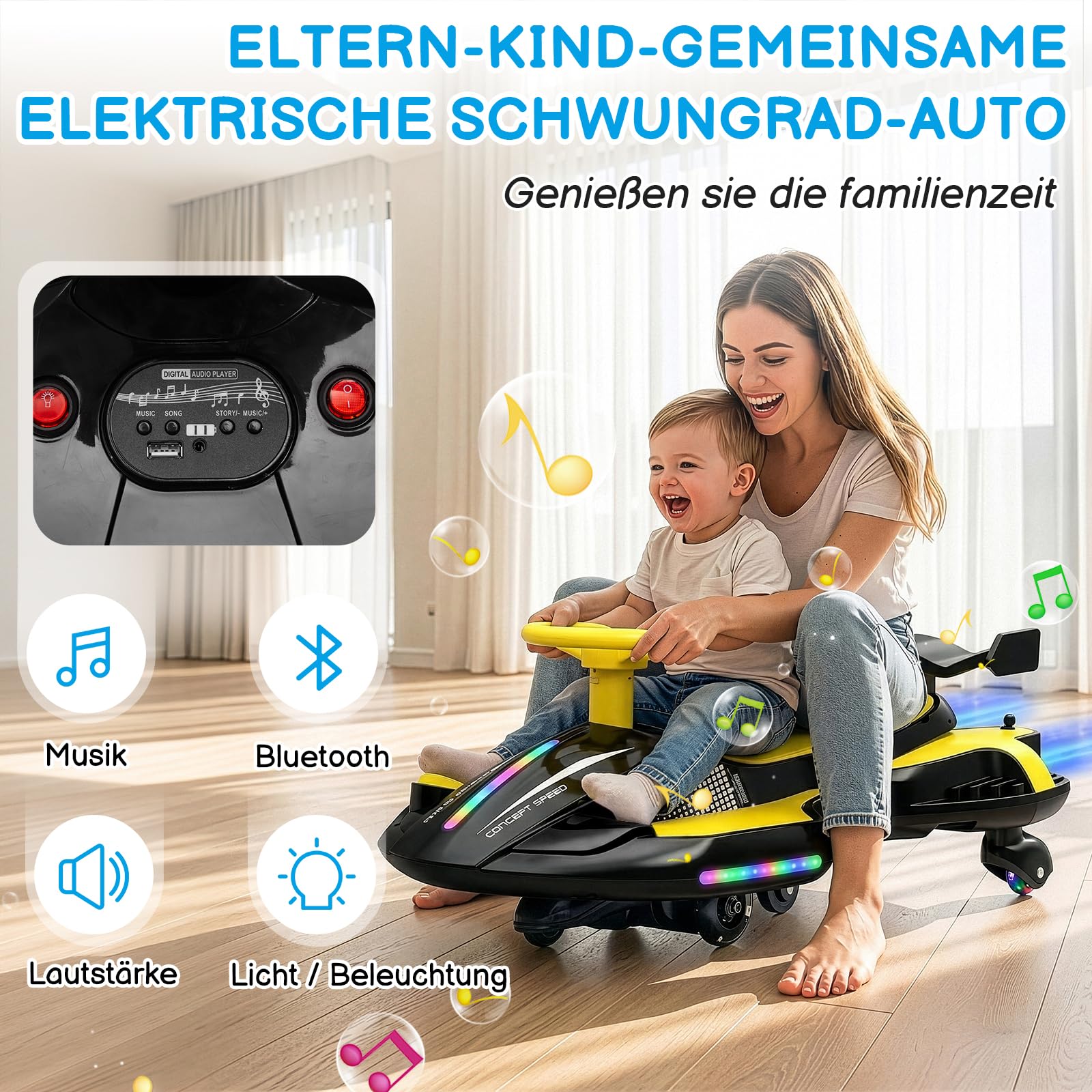 lalaho-kids-electric-car-rutschauto-360-2-in-1 image 3