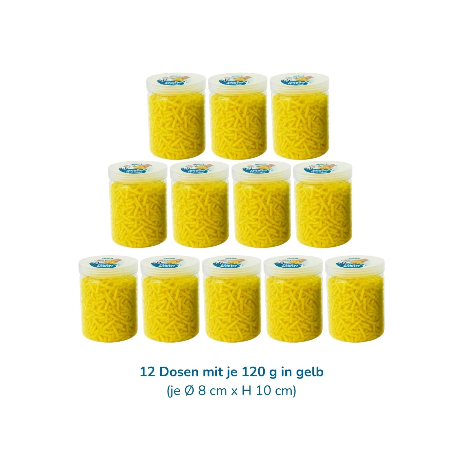 alldoro-squishy-worms-anti-stress-spielzeug-12er-set-gelb-120-g image 6
