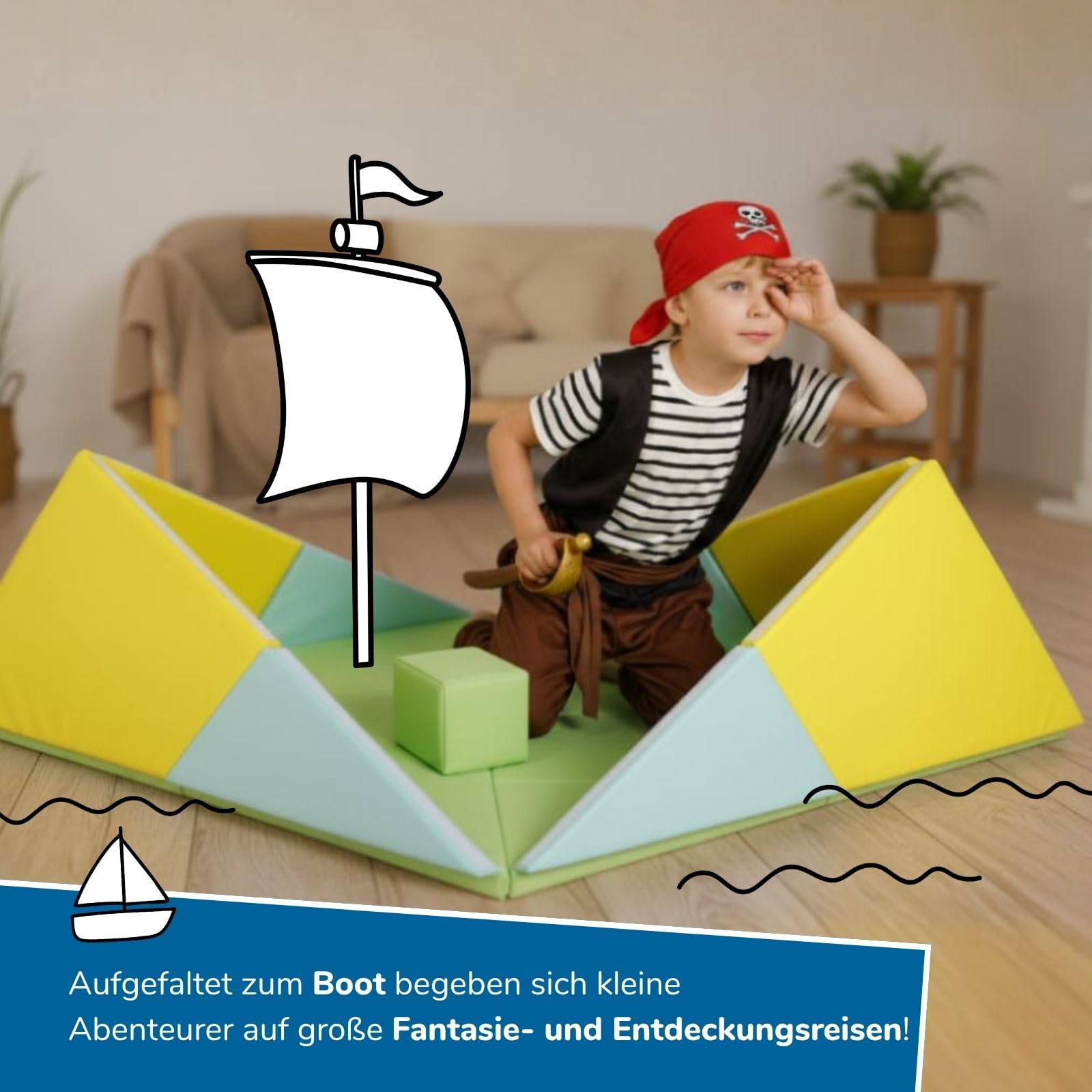 alldoro-3-in-1-spielmatte-182x105cm-tipi-boot image 4