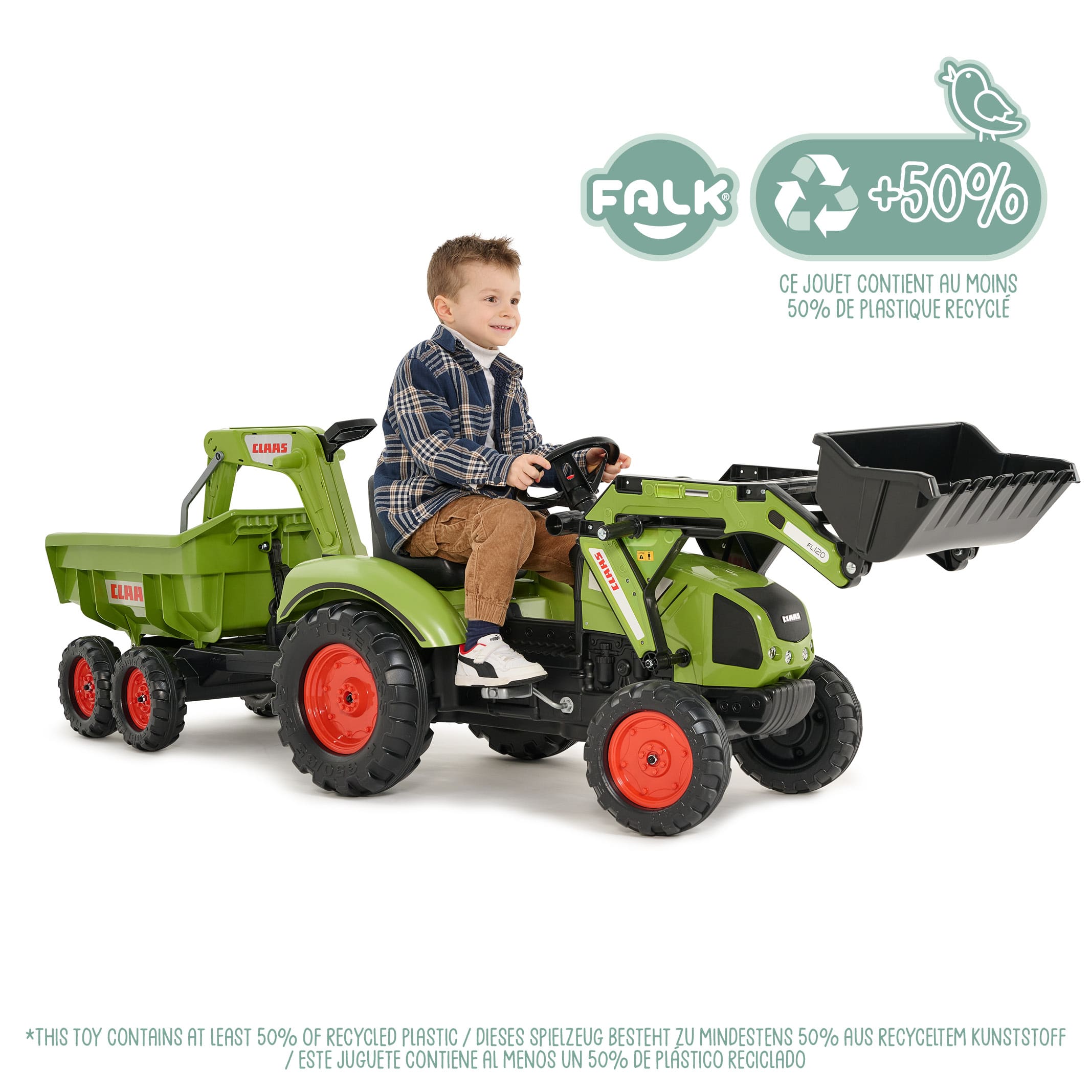 falk-claas-axos-330-trettraktor-bagger-maxi-mit-anh-nger-3-7-j image 2