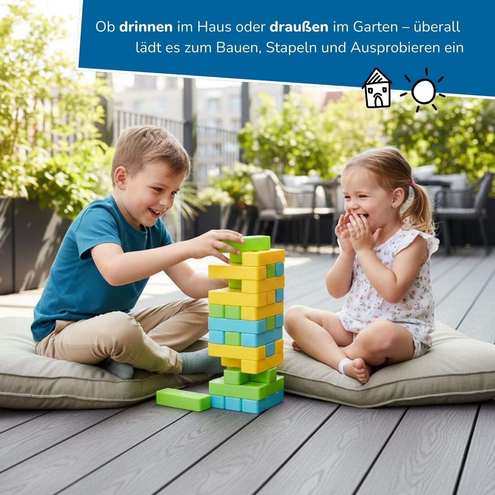 alldoro-xxl-wackelturm-domino-gesellschaftsspiel-jumbo-30-steine image 5