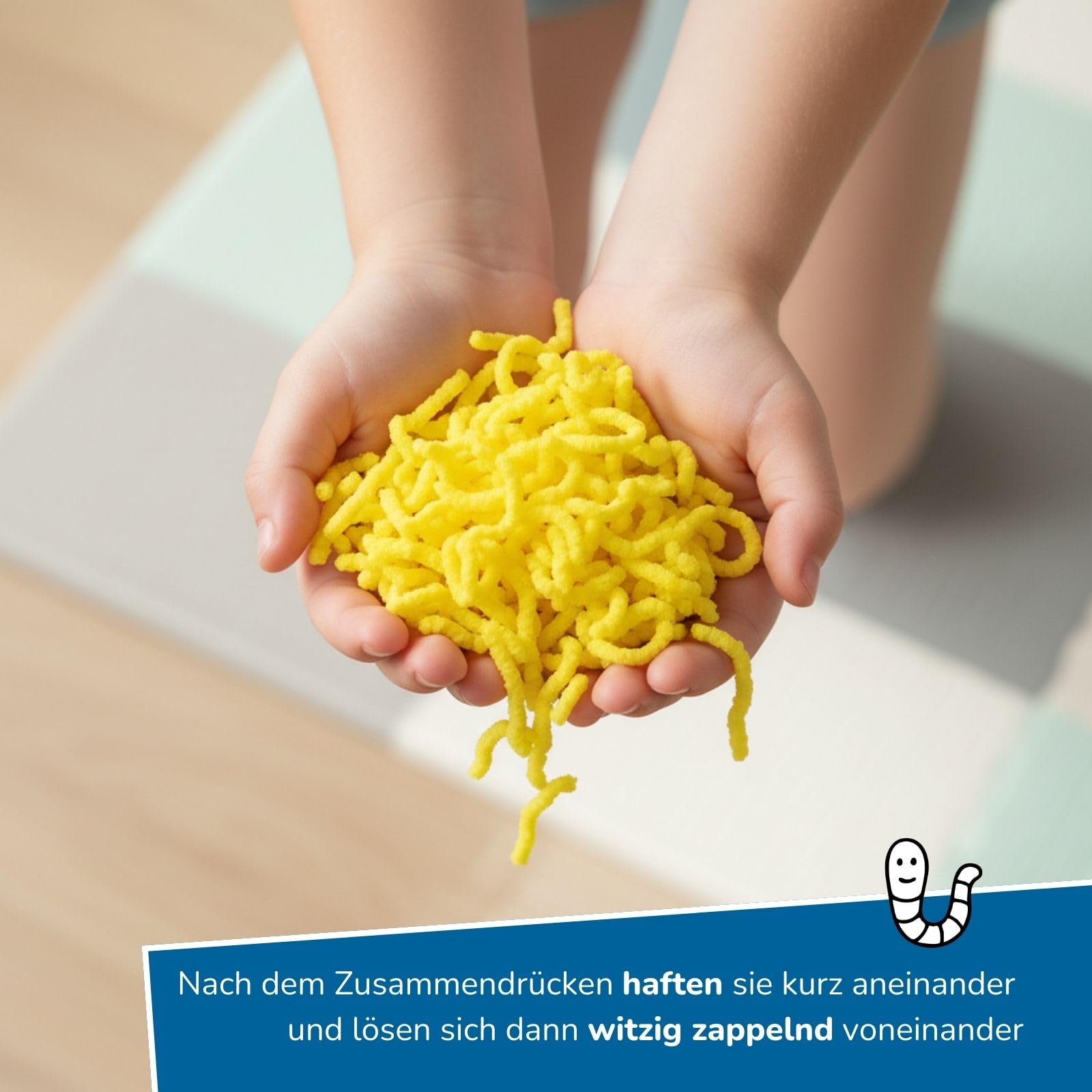 alldoro-squishy-worms-anti-stress-spielzeug-12er-set-gelb-120-g image 4
