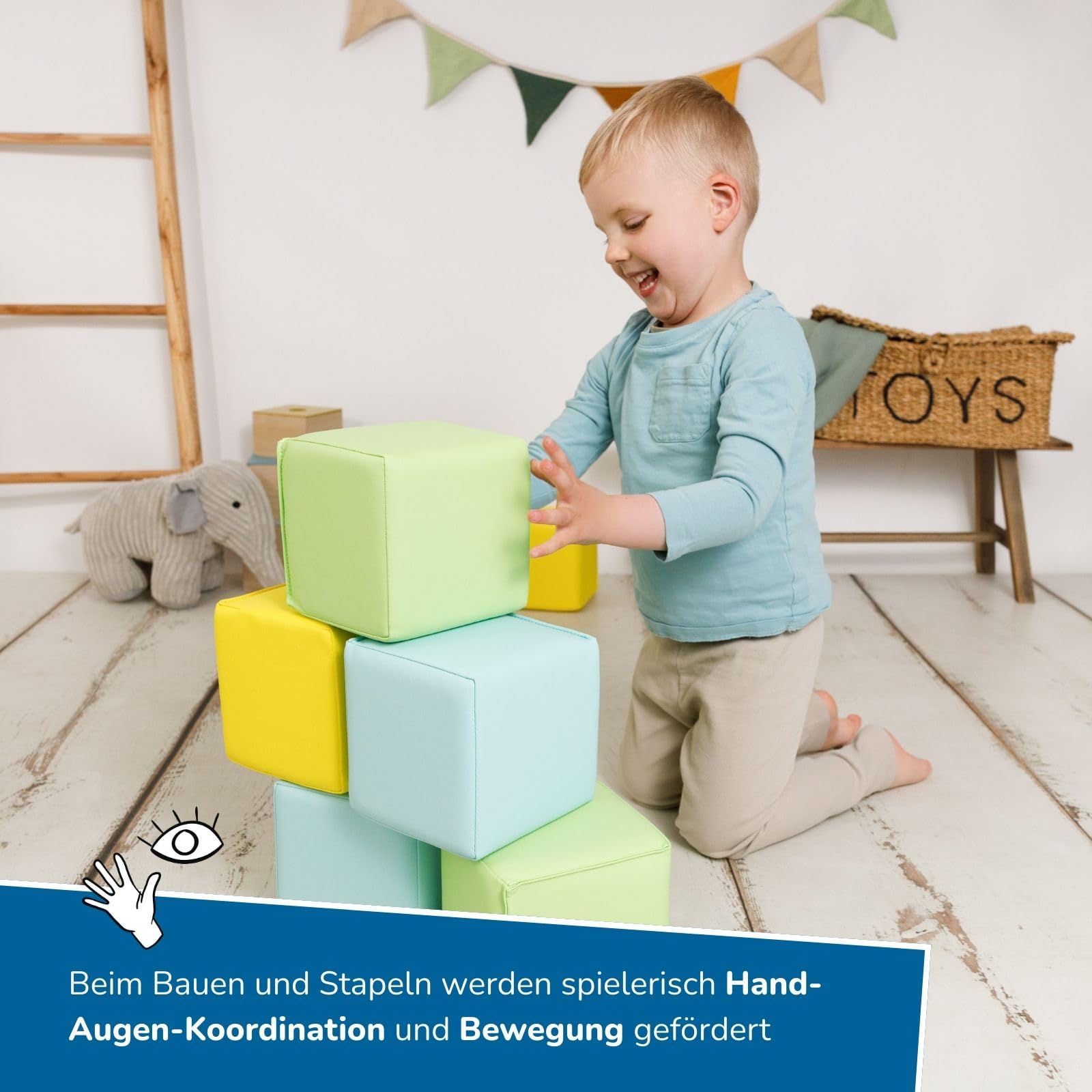 alldoro-xxl-softbausteine-set-6-schaumstoffw-rfel-14-cm-baby image 3