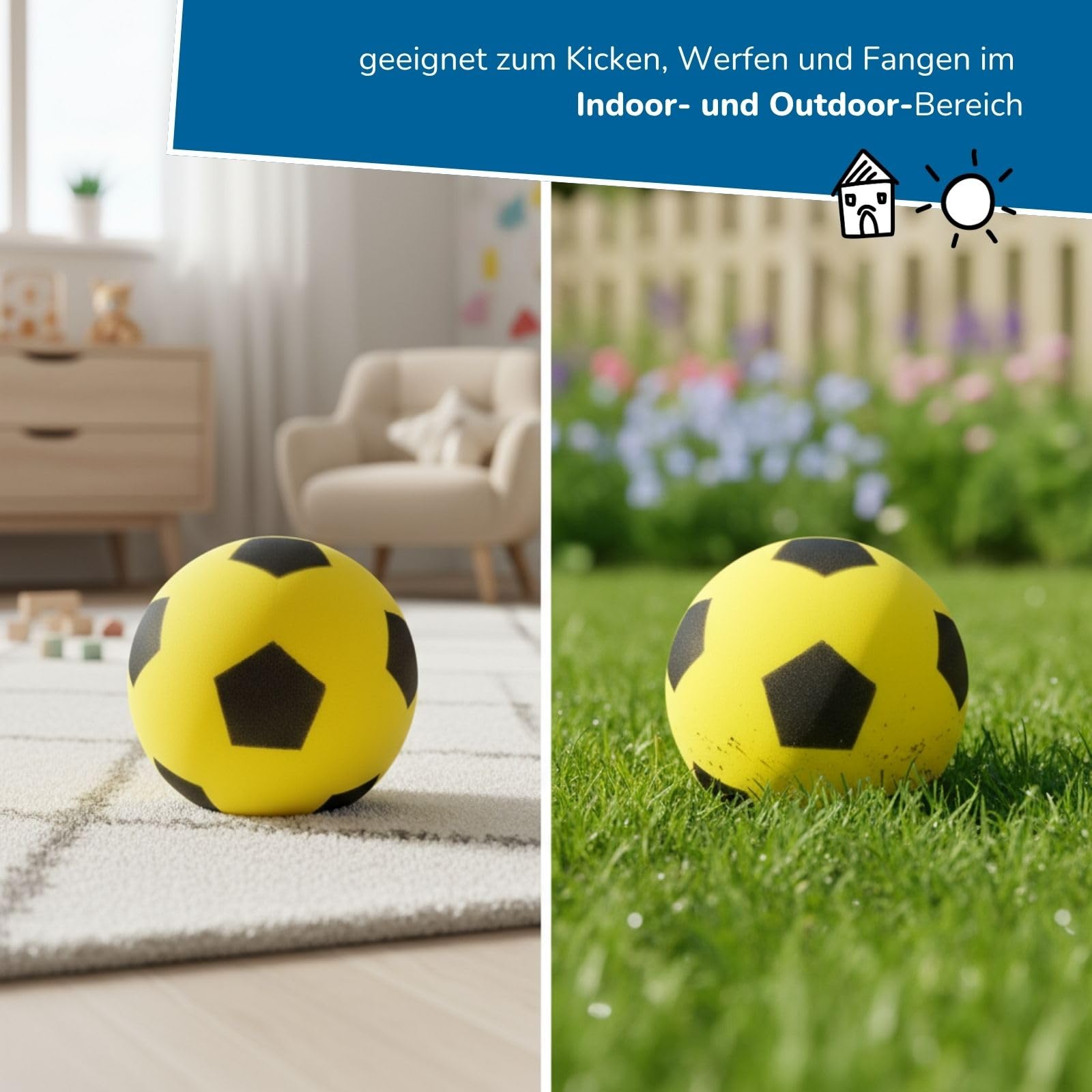 alldoro-outdoor-schaumstoffball-20-cm-gelb-softball image 4