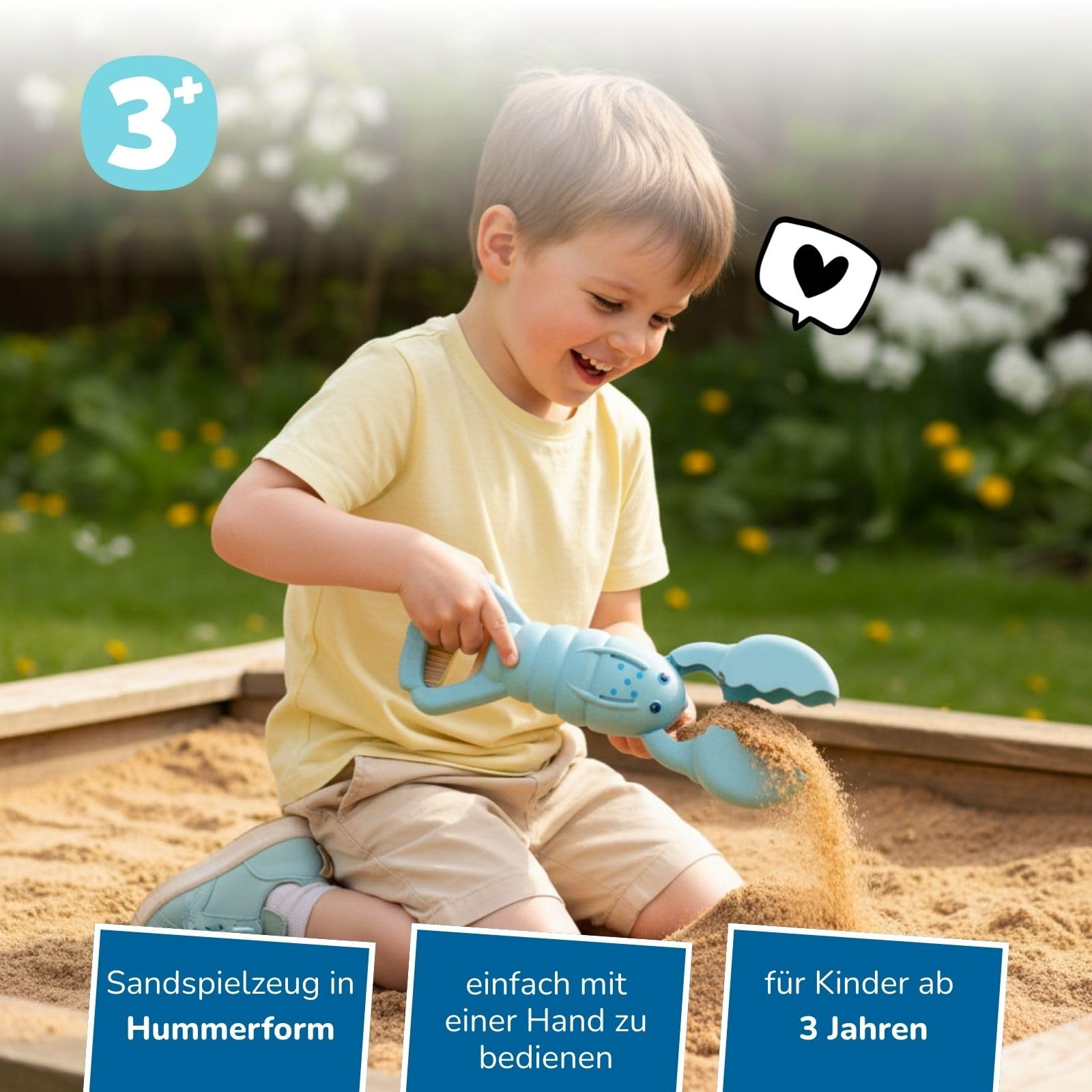 alldoro-outdoor-sandgreifer-hummer-schaufel-hellblau-34-cm-ab-3j image 2