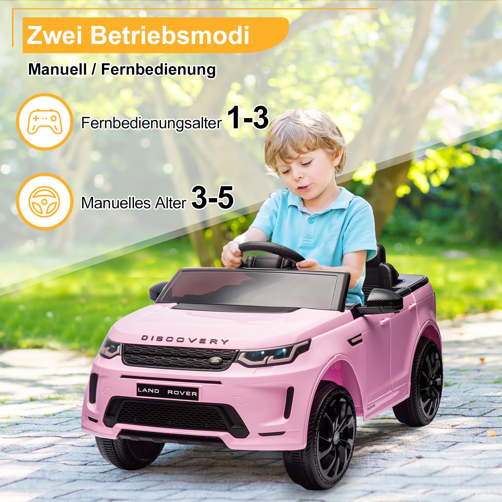 lalaho-land-rover-velar-elektroauto-12v-rosa-mit-led image 2