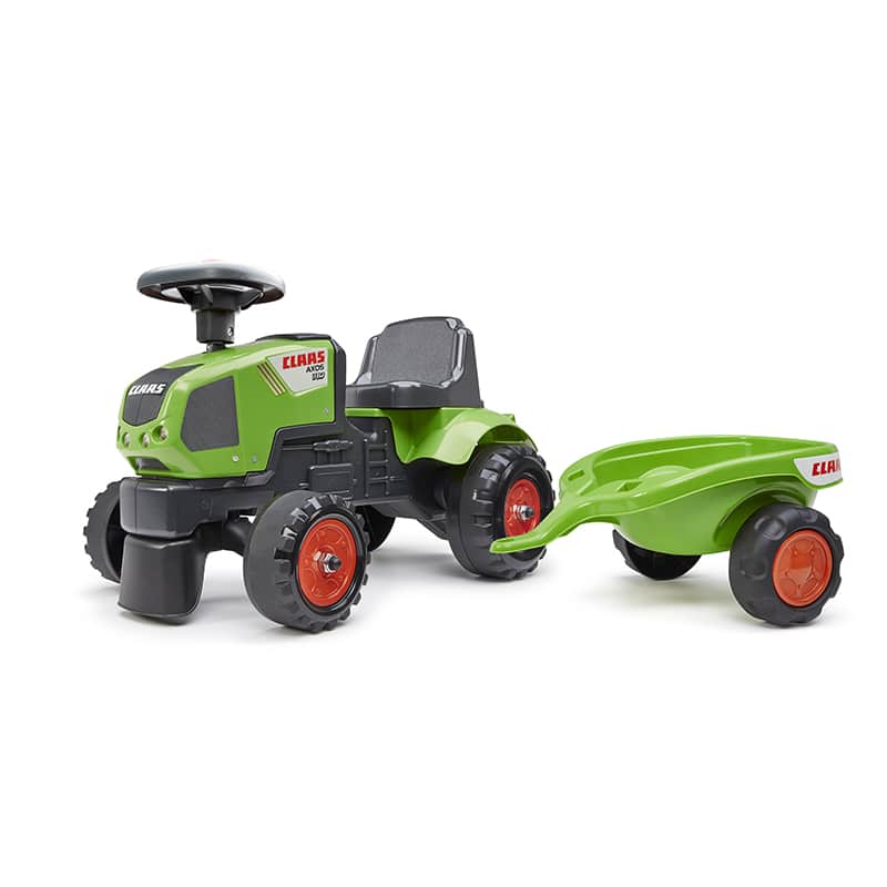 falk-baby-claas-axos-310-rutschauto-mit-anh-nger-1-3-j image 1