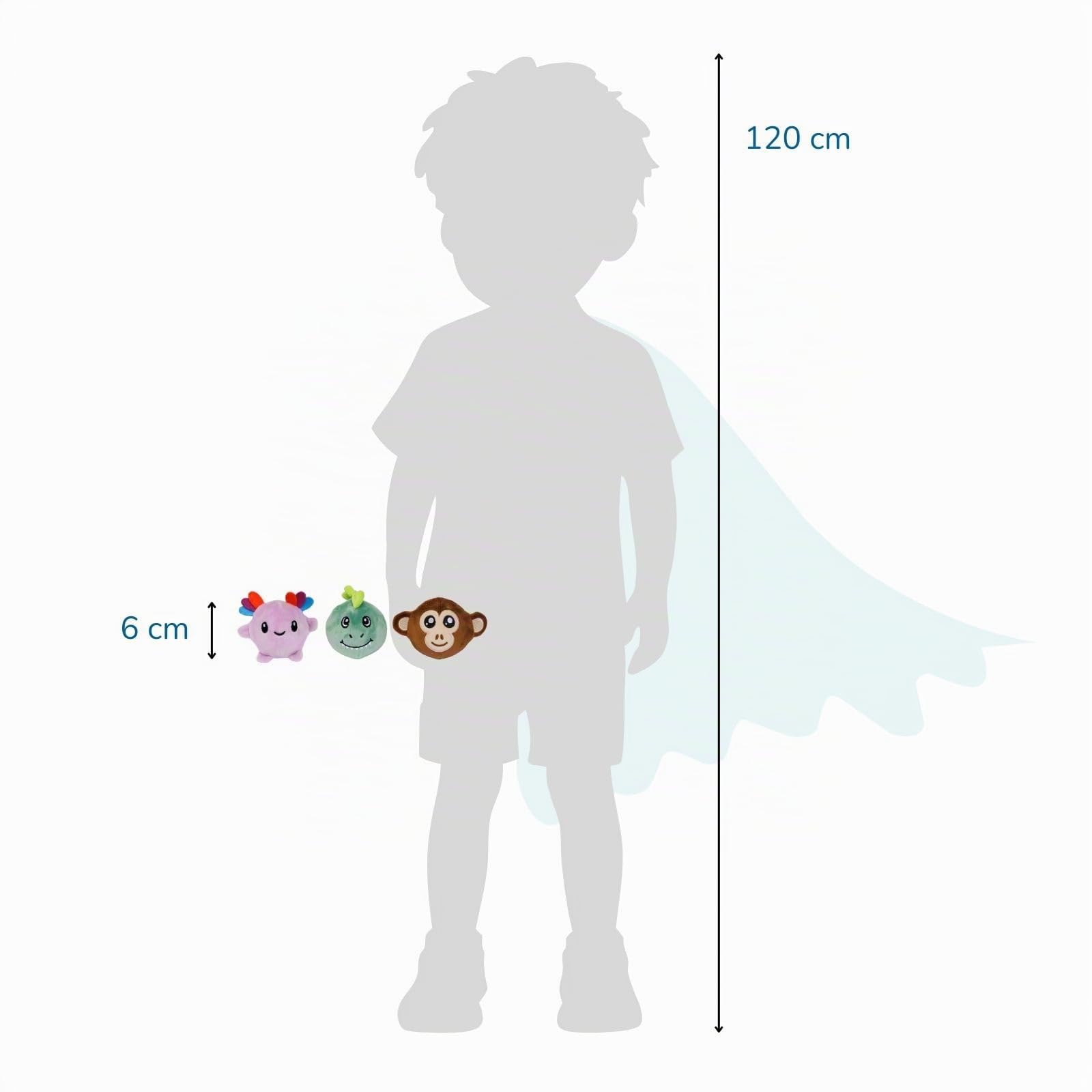 alldoro-pl-sch-flummis-9er-set-dino-affe-axolotl-6-cm-pl-schb-lle image 6