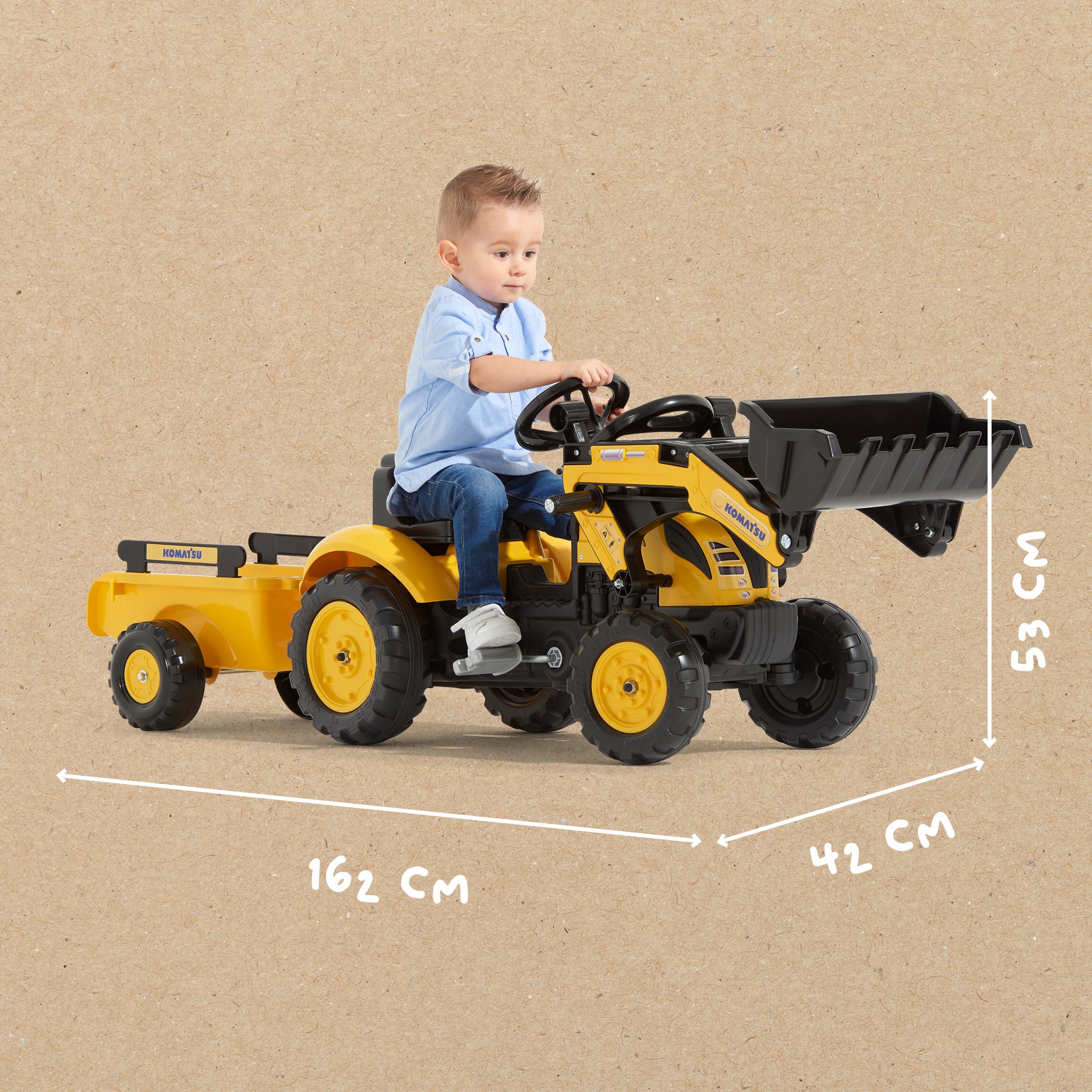 falk-komatsu-baggerlader-trettraktor-mit-anh-nger image 5