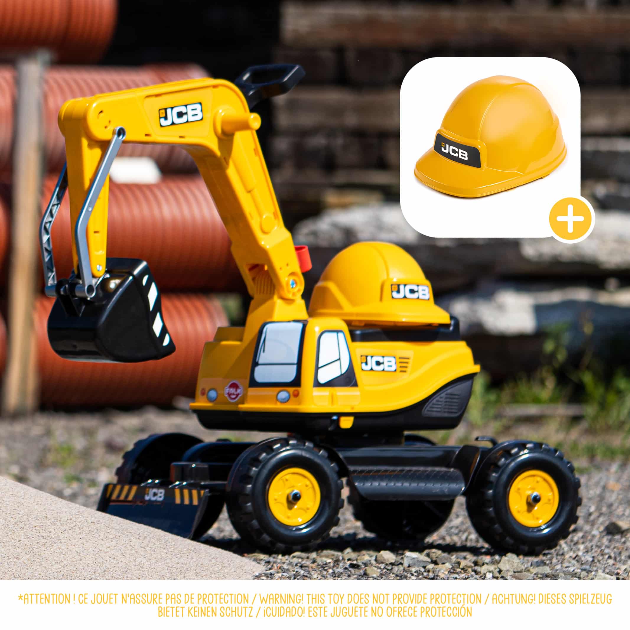 falk-jcb-xl-kinderbagger-sitzbagger-3-7-jahre image 2