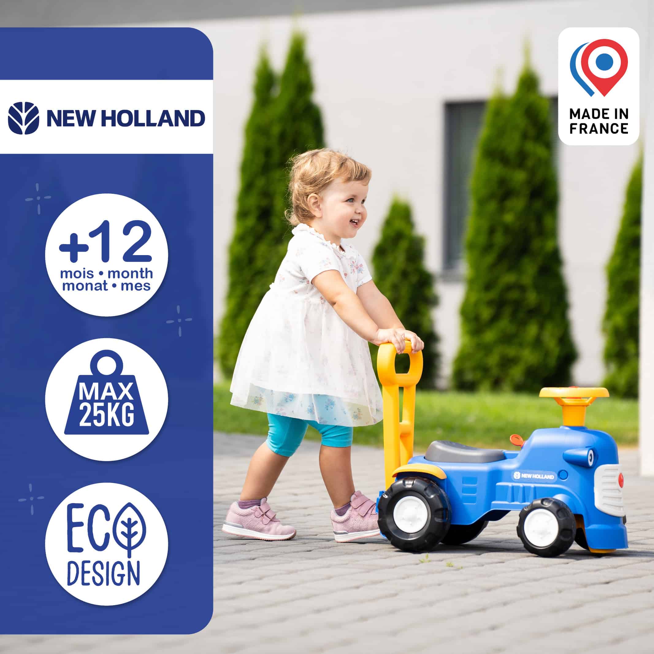 falk-new-holland-retro-rutschauto-mit-schiebestange image 4