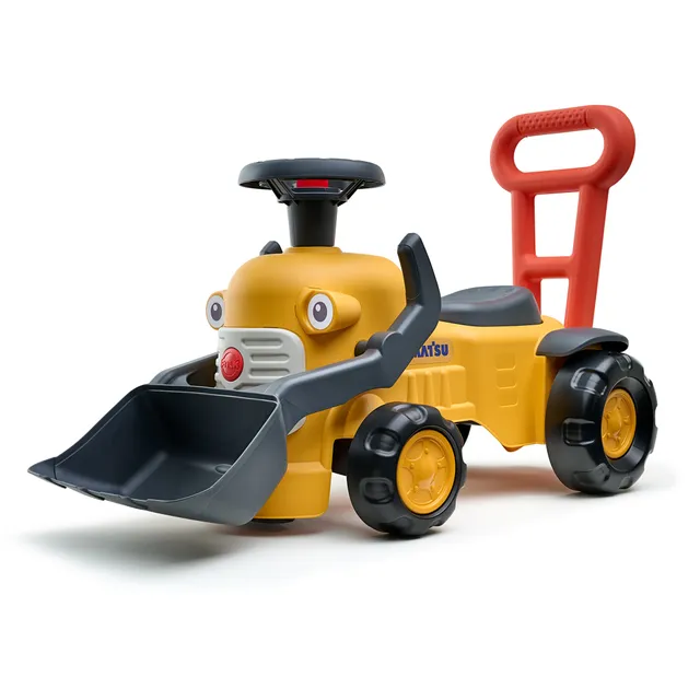 falk-porteurs-komatsu-bagger-baby-rutscher-gelb image 1