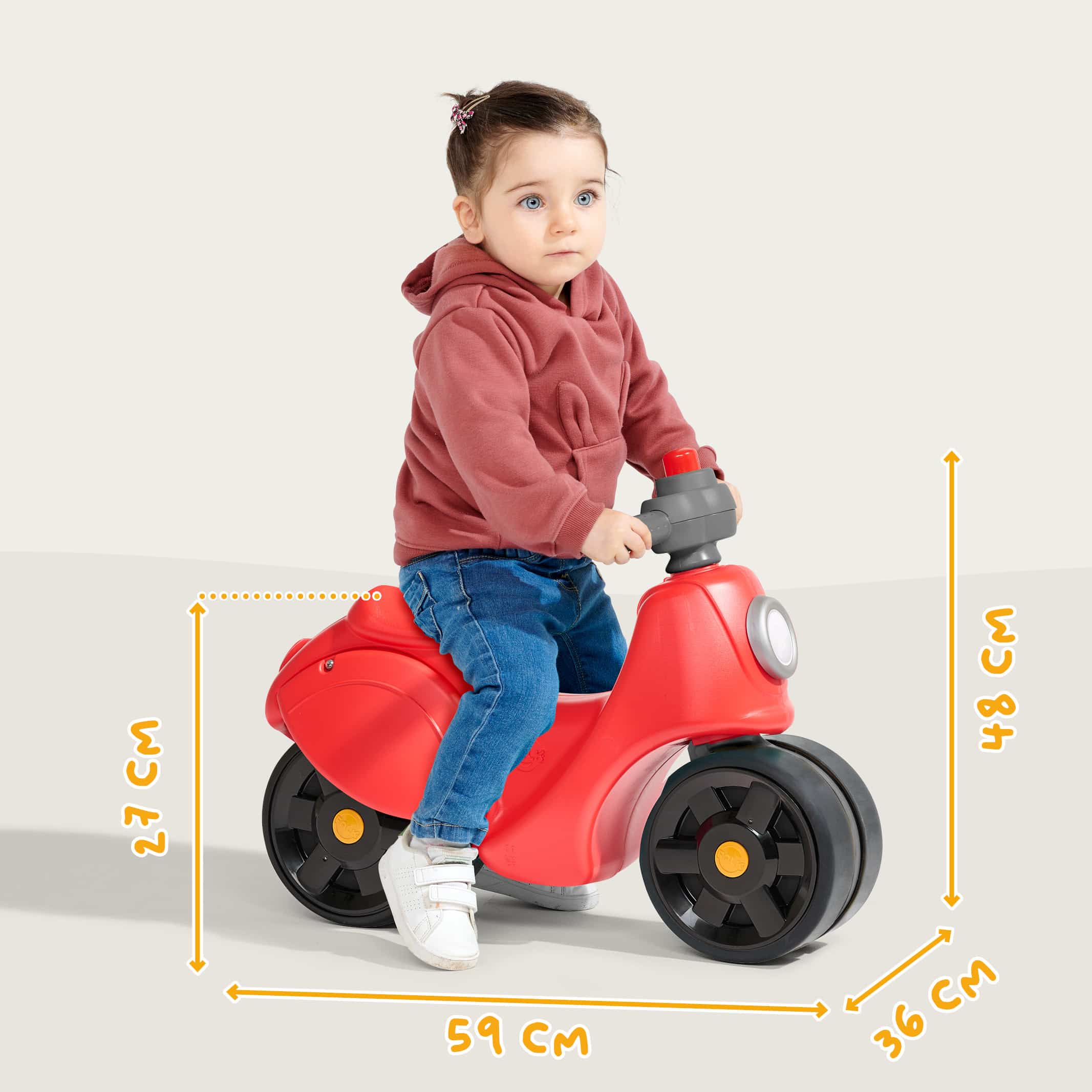 falk-motos-strada-laufler-roller-vintage-mit-hupe image 5