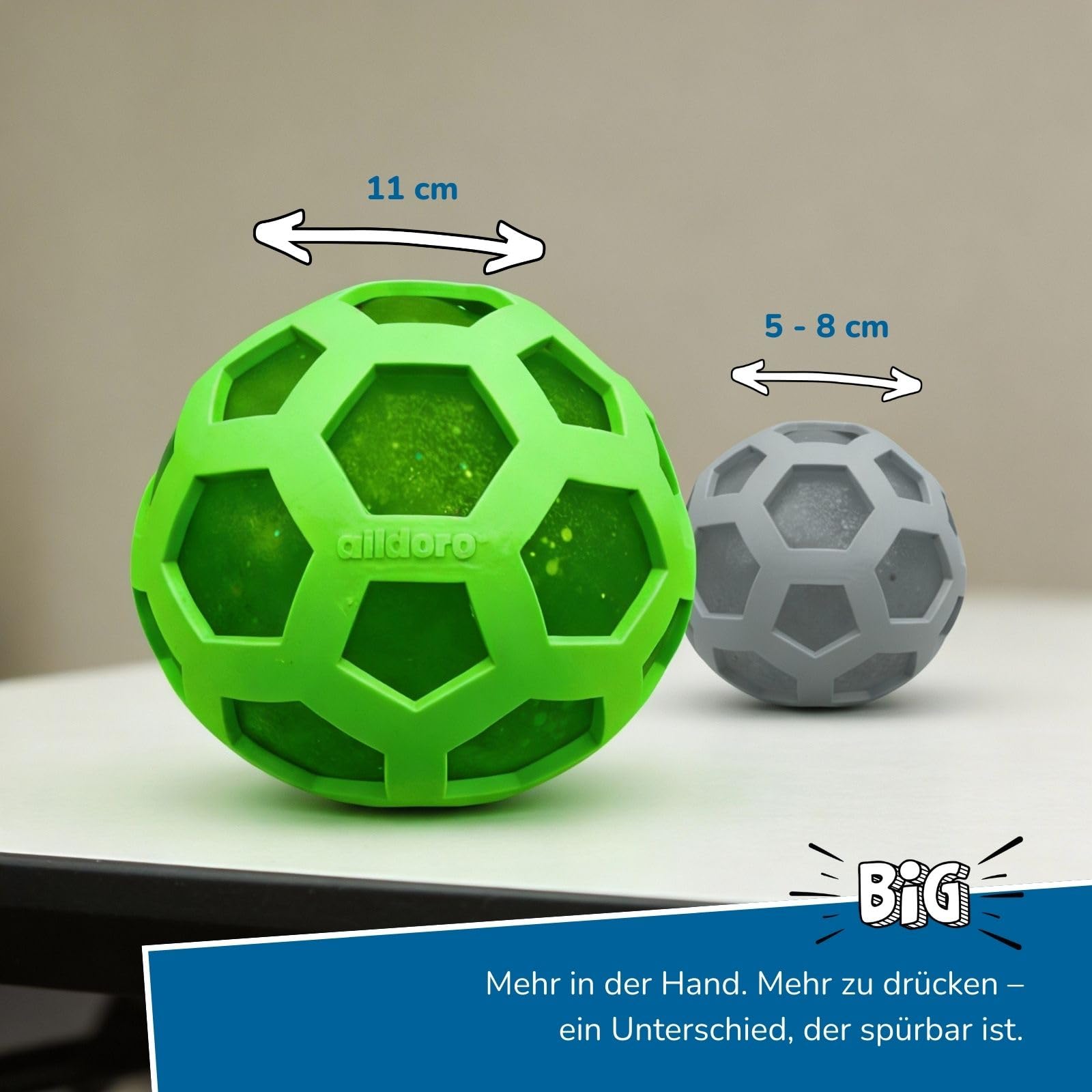 alldoro-xxl-mesh-squishy-quetschball-11cm-glitzer image 5
