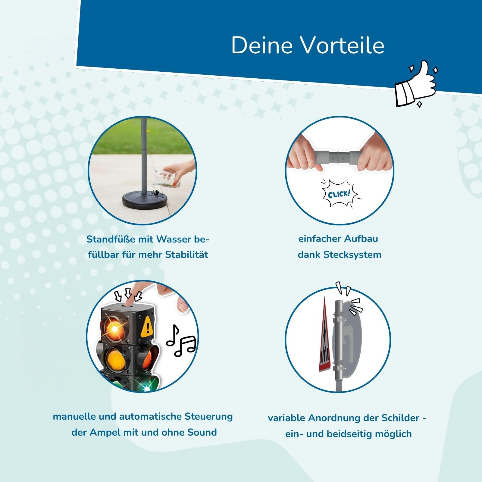 alldoro-lernen-besch-ftigung-xxl-verkehrsset-polizei-kost-m-10-schilder image 7