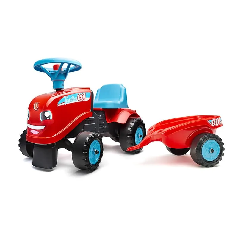 falk-tractor-go-rutscher-mit-anh-nger-ab-12-monaten image 1