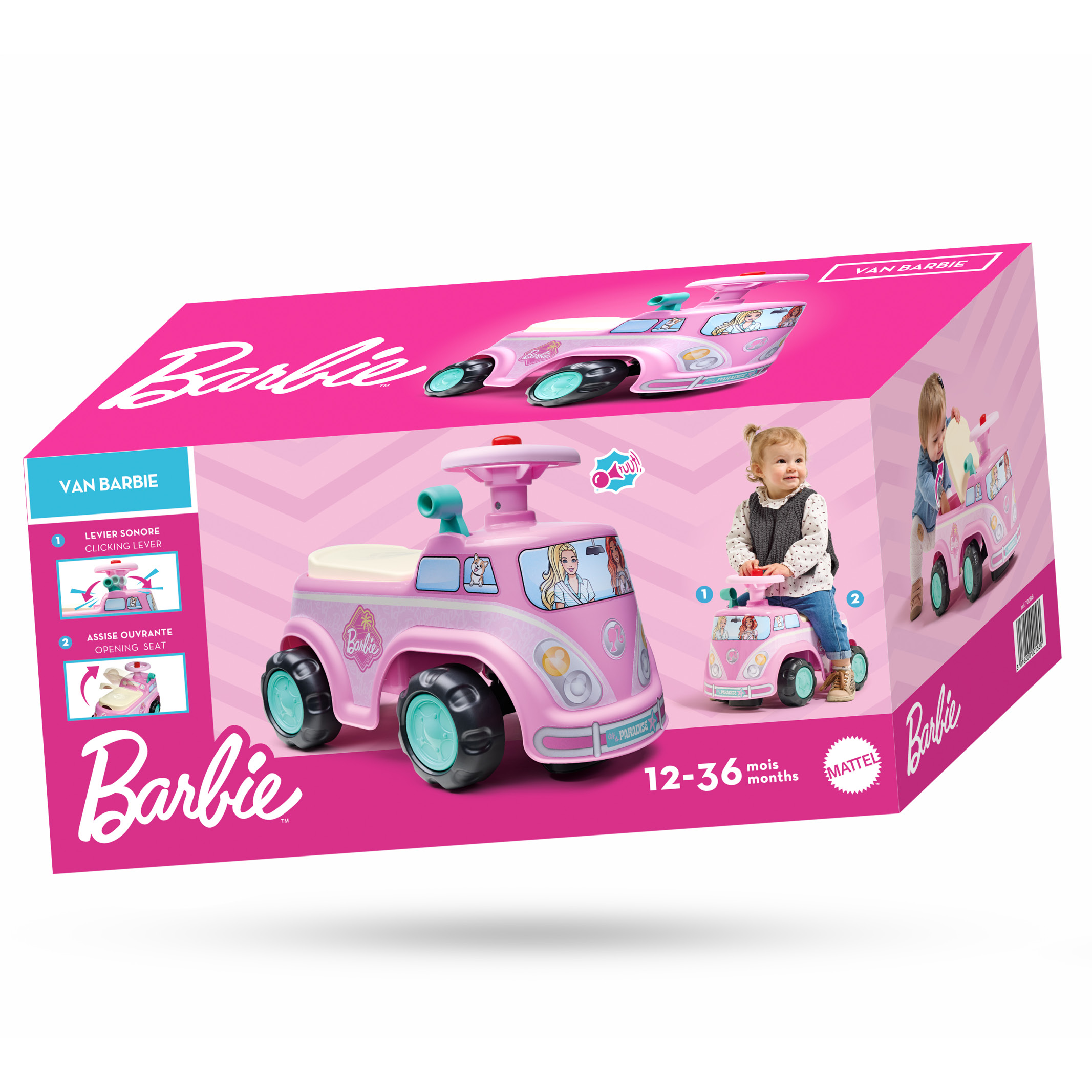 falk-porteurs-minivan-barbie-baby-rutscher-rosa image 3