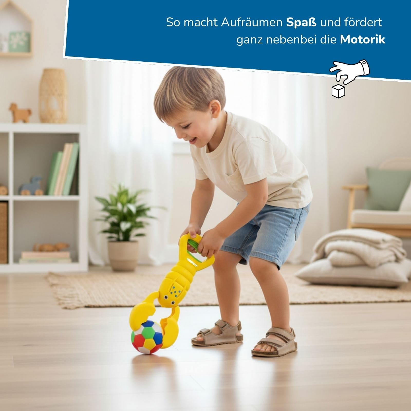 alldoro-outdoor-spielzeug-sandgreifer-hummer-34-cm-gelb image 4