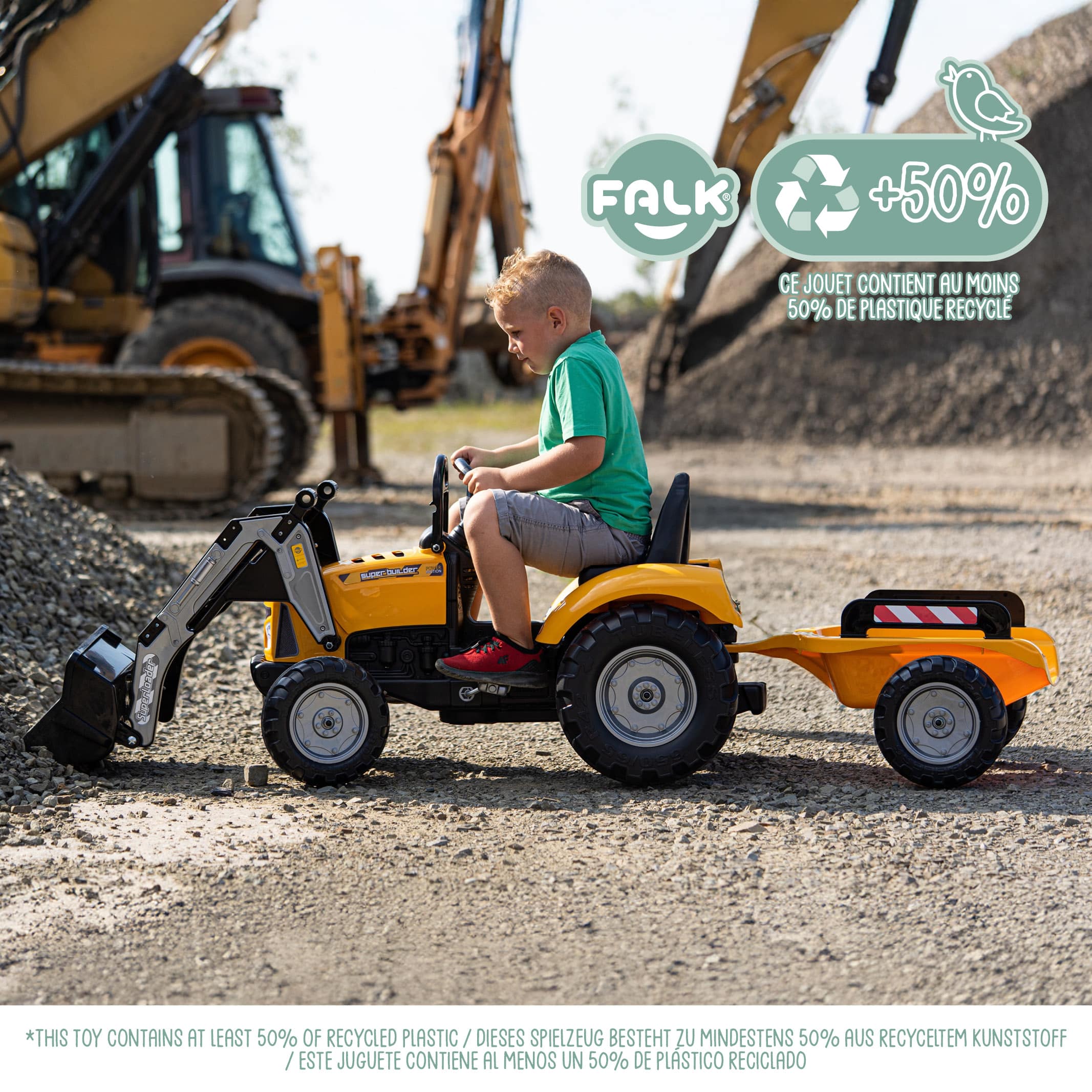 falk-super-builder-baggerlader-trettraktor-anh-nger-3-7-jahre image 2