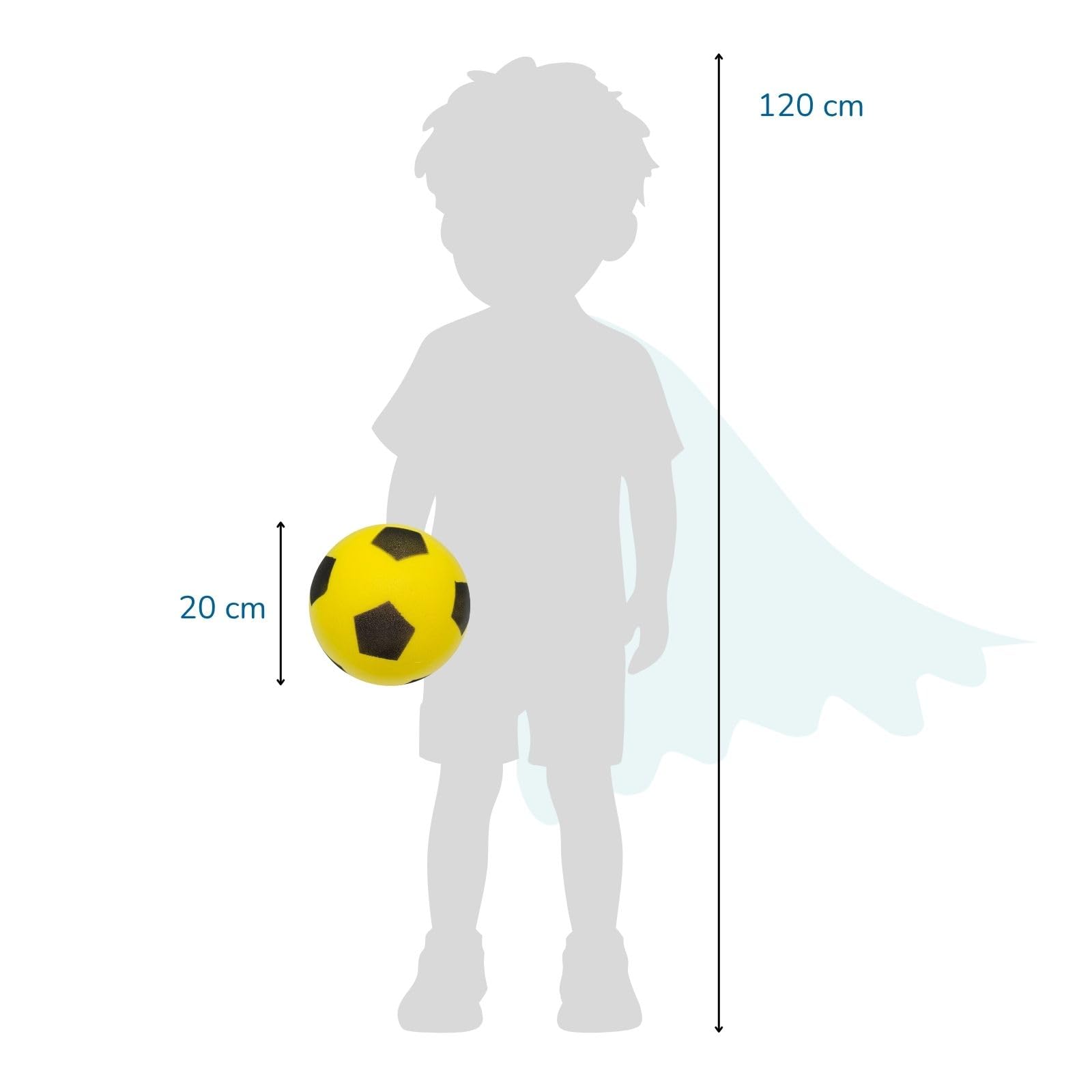 alldoro-outdoor-schaumstoffball-20-cm-gelb-softball image 7