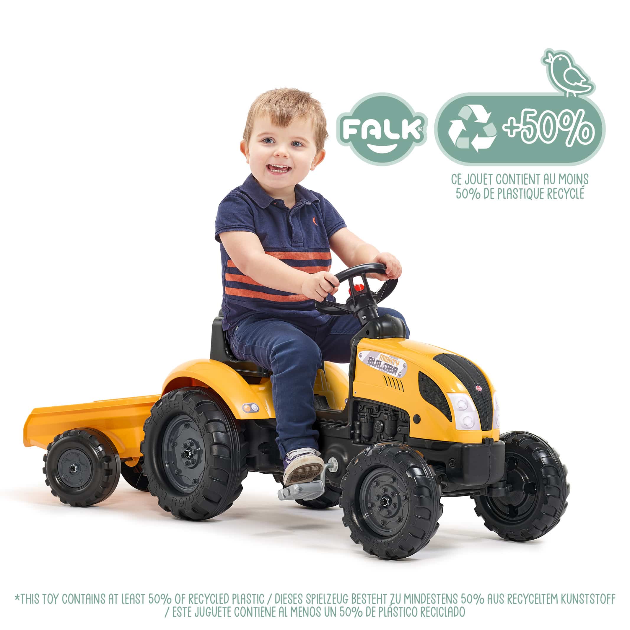 falk-mighty-builder-trettraktor-mit-anh-nger-2-5-j image 2