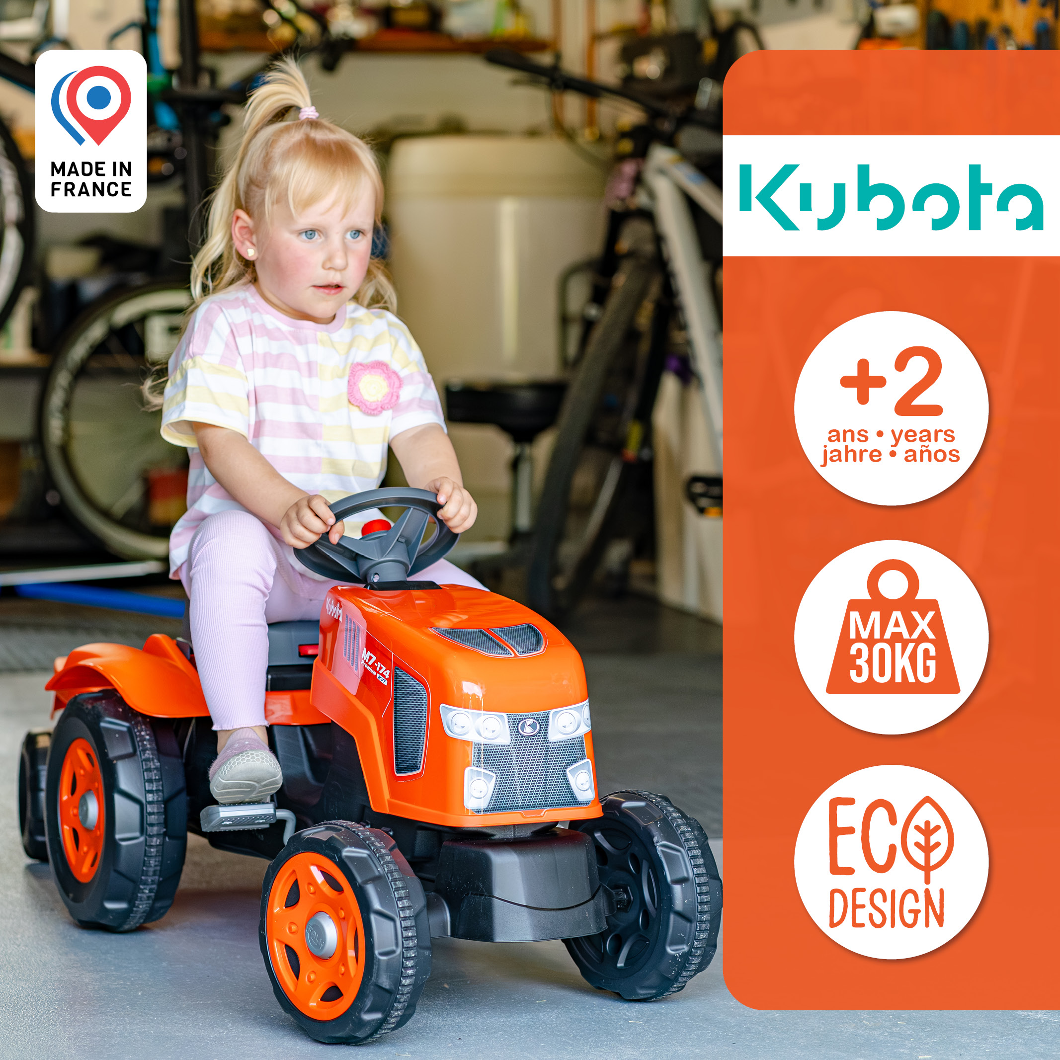 falk-kubota-trettraktor-mit-anh-nger-und-haube-2-6-jahre image 7