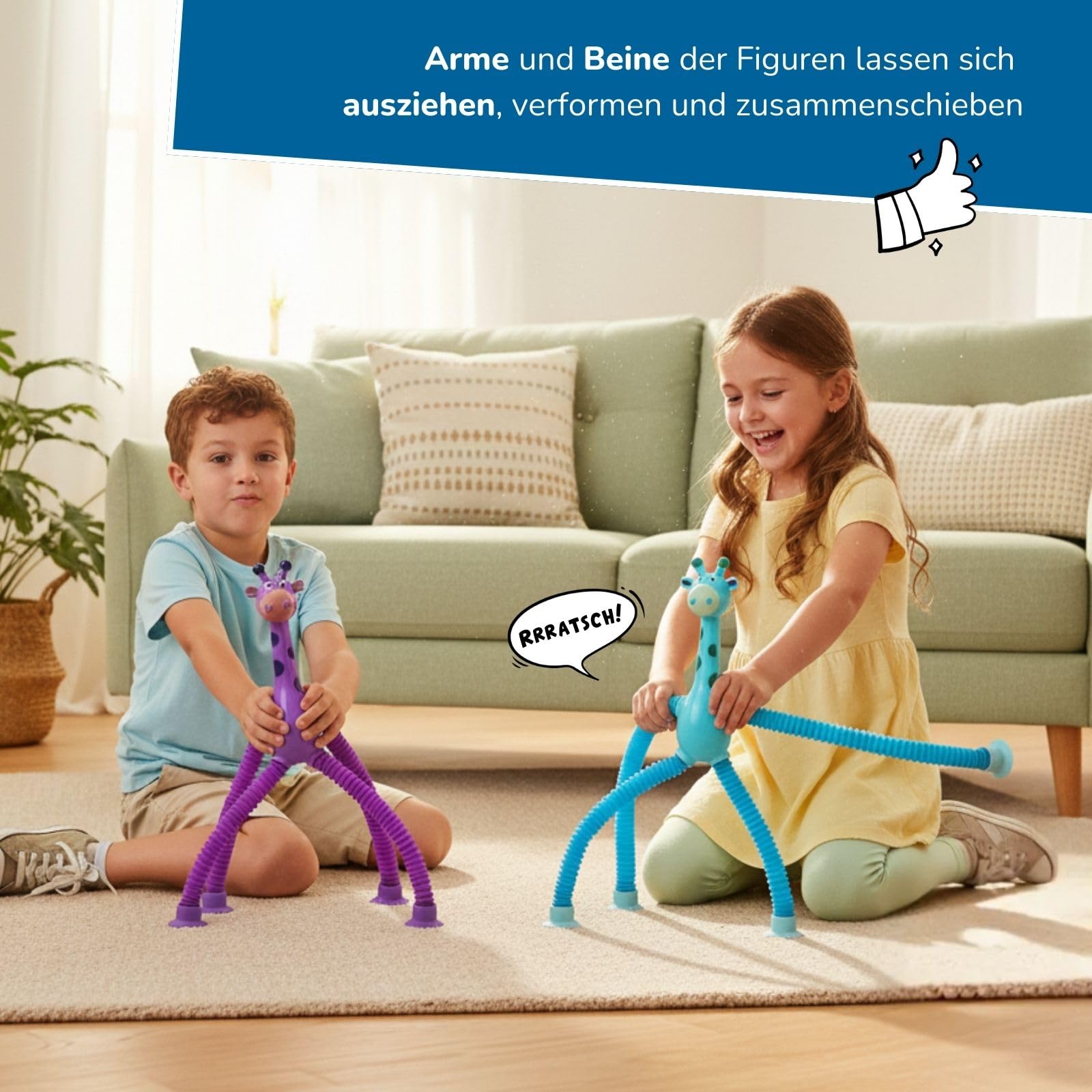 alldoro-motorikspielzeug-flexi-animals-giraffen-24er-saugn-pfe image 3