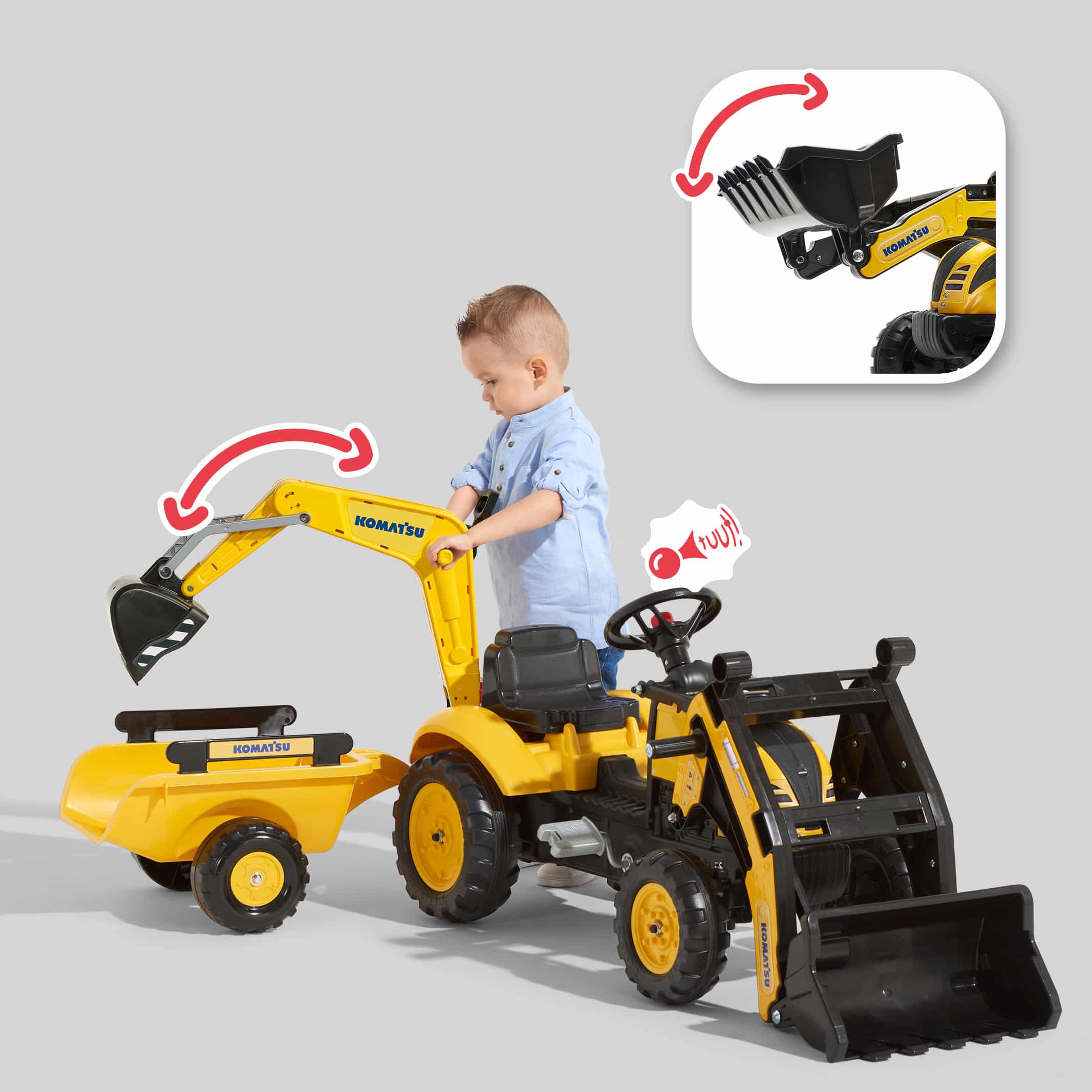 falk-komatsu-trettraktor-mit-bagger-und-anh-nger image 3