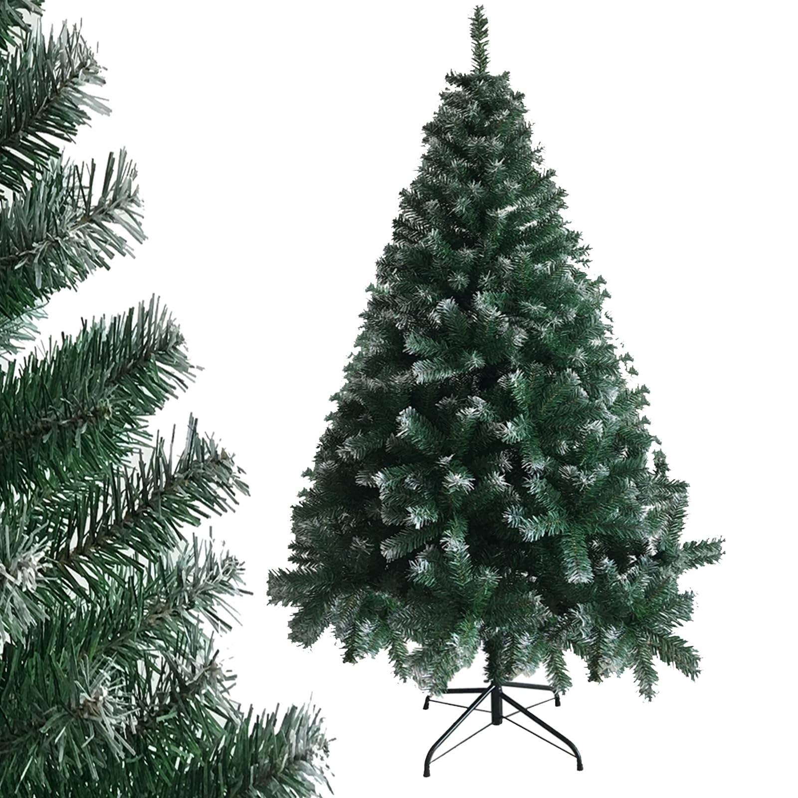 lalaho-weihnachtsbaum-k-nstlich-150-cm-gr-n-wei image 1