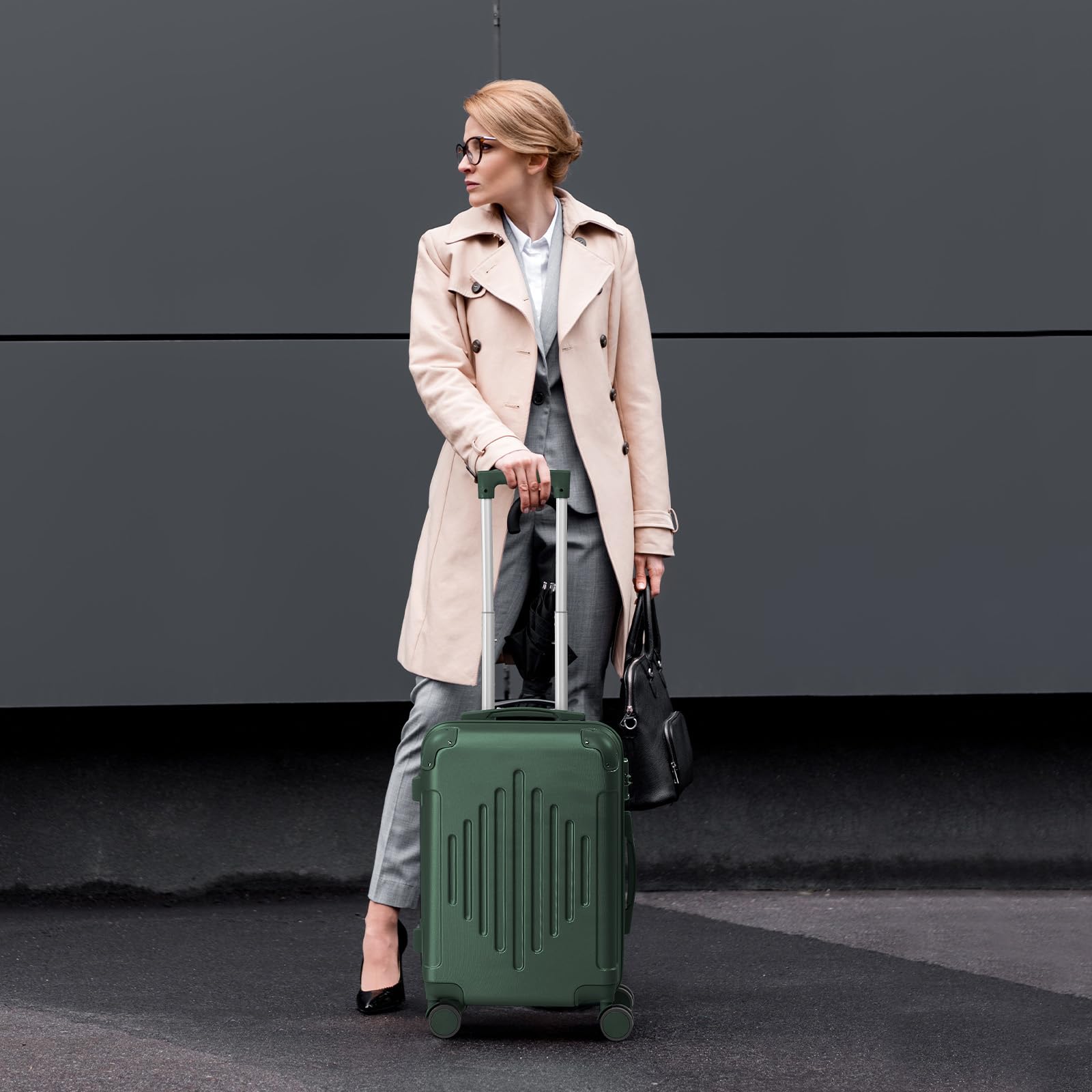 lalaho-reisekoffer-m-55cm-hartschale-dunkelgr-n-45l image 2