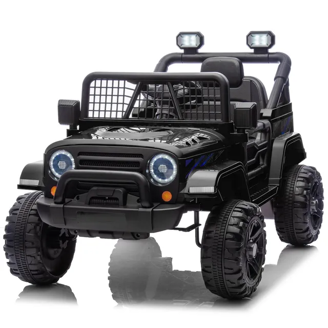 lalaho-elektroauto-kinder-12v-schwarz-mit-fernbedienung image 1